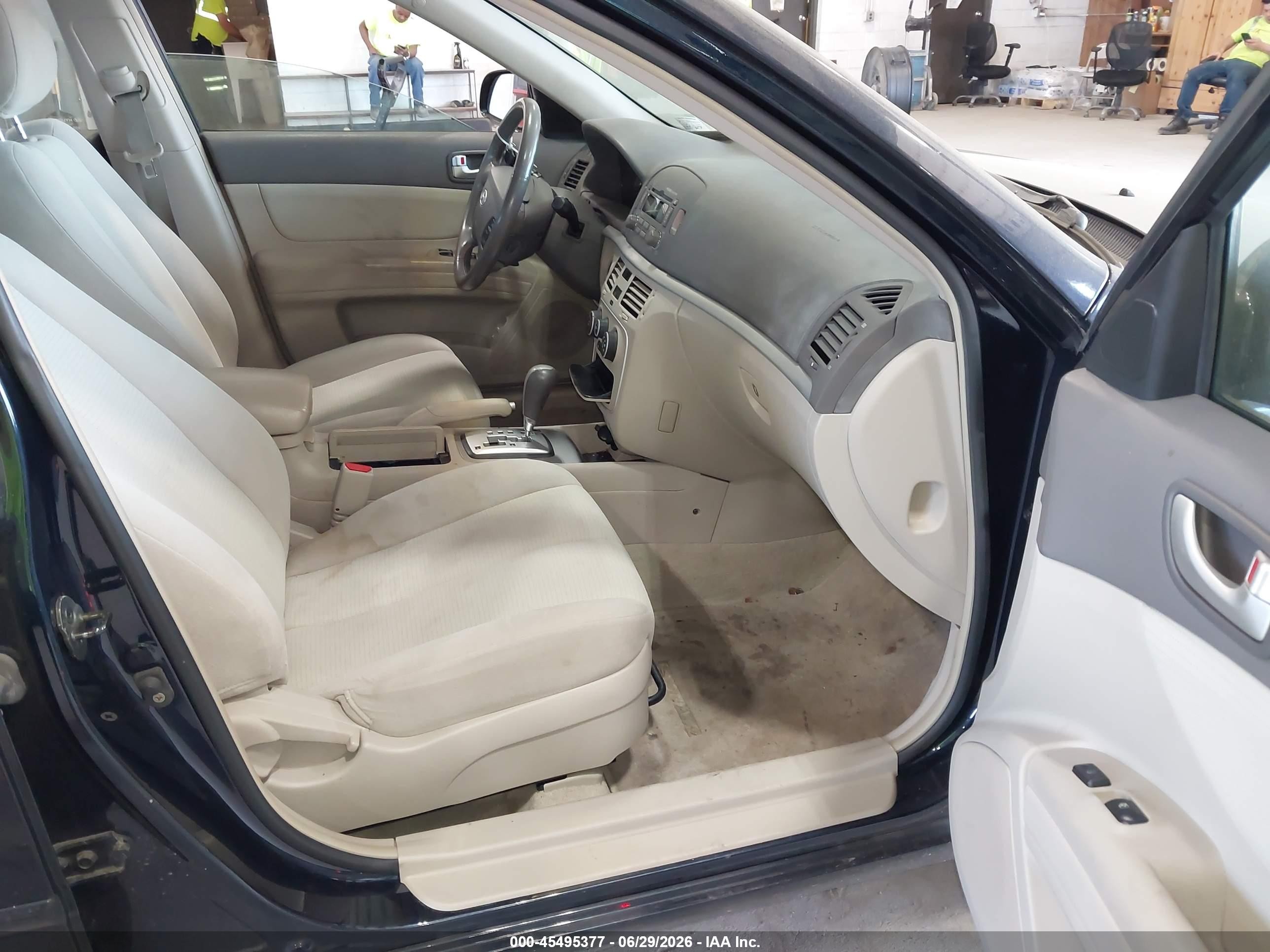 2008 Hyundai Sonata Gls V6 Blue vin: 5NPET46F58H335690