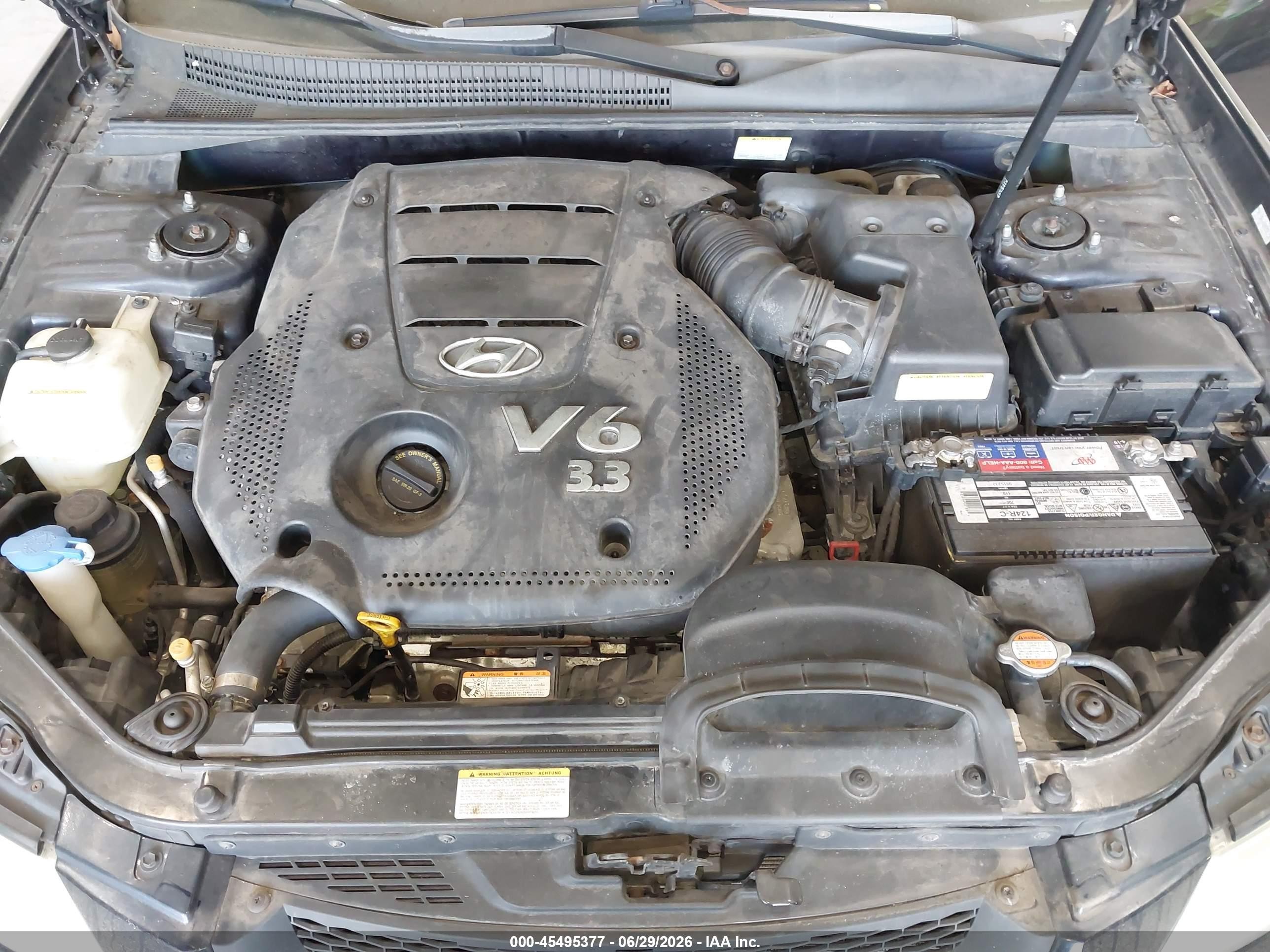 2008 Hyundai Sonata Gls V6 Blue vin: 5NPET46F58H335690