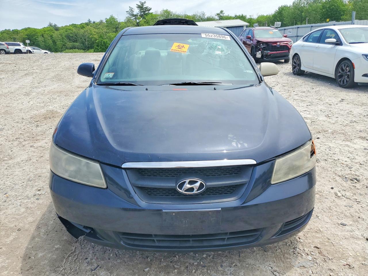 2008 Hyundai Sonata Gls Синий vin: 5NPET46F58H364252