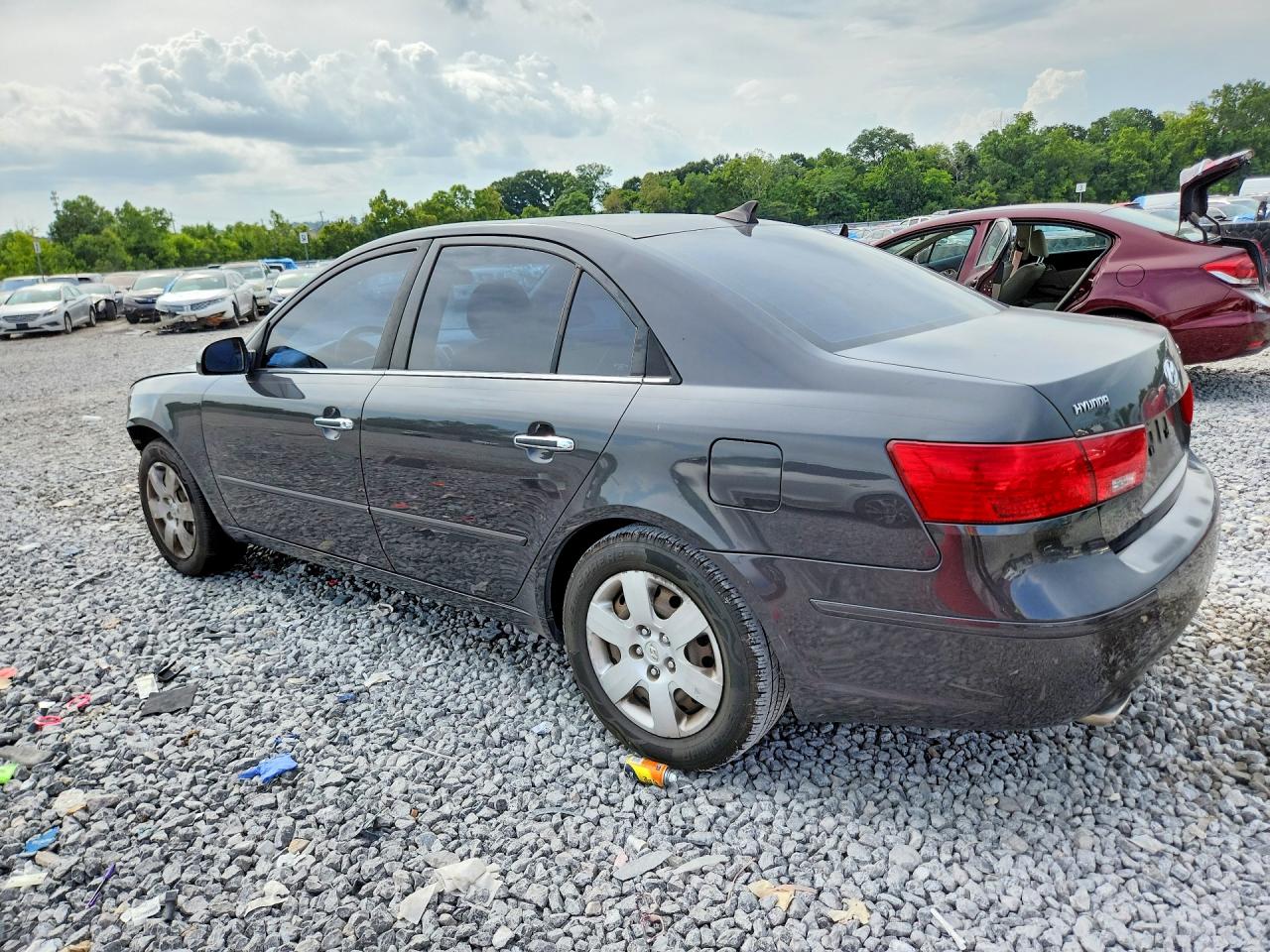 2009 Hyundai Sonata Gls V6 Charcoal vin: 5NPET46F69H460926