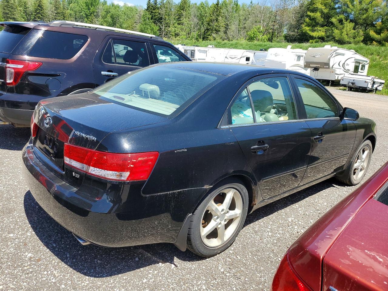 2006 Hyundai Sonata Gl Black vin: 5NPET46F76H114850