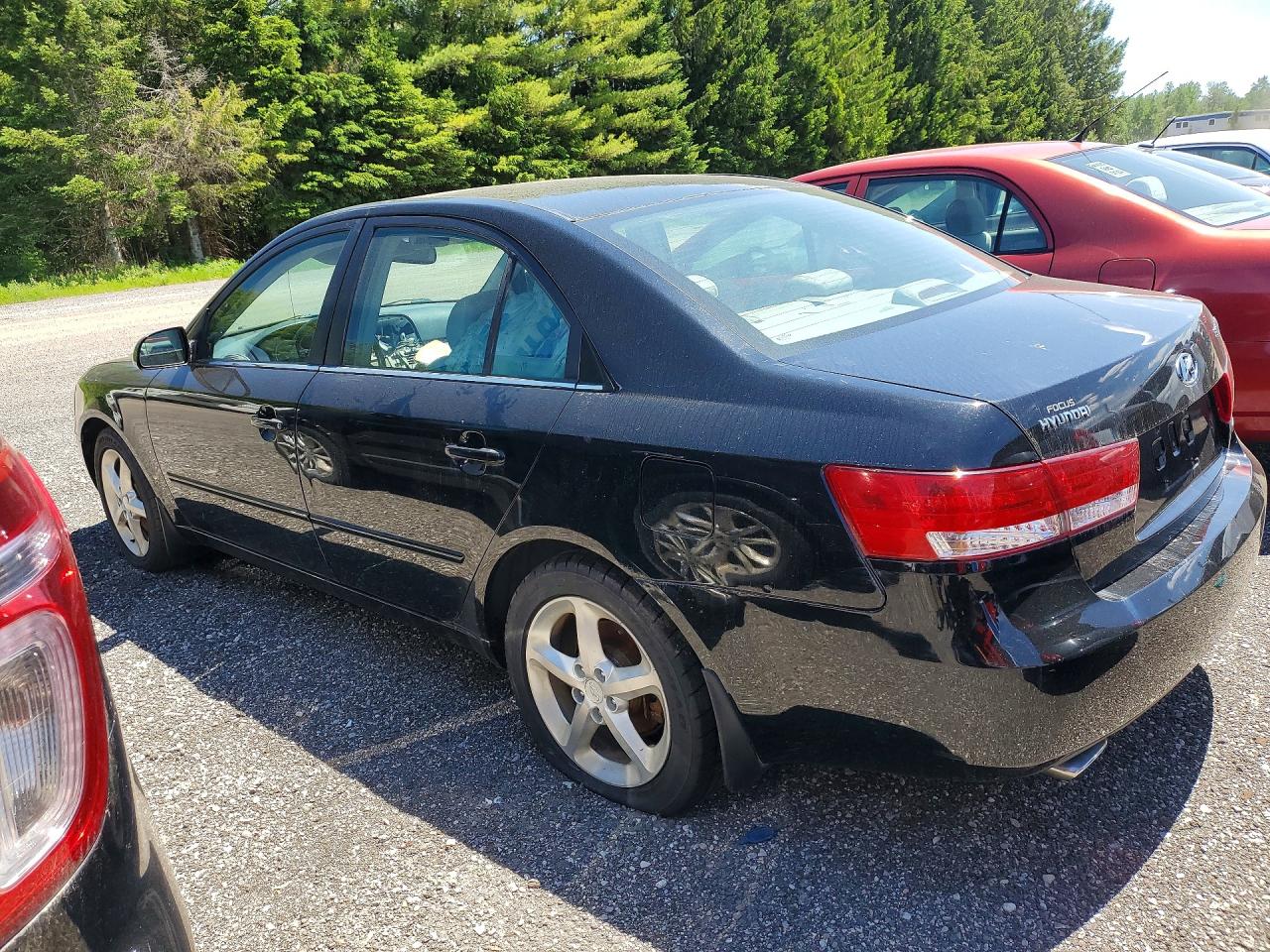 2006 Hyundai Sonata Gl Black vin: 5NPET46F76H114850