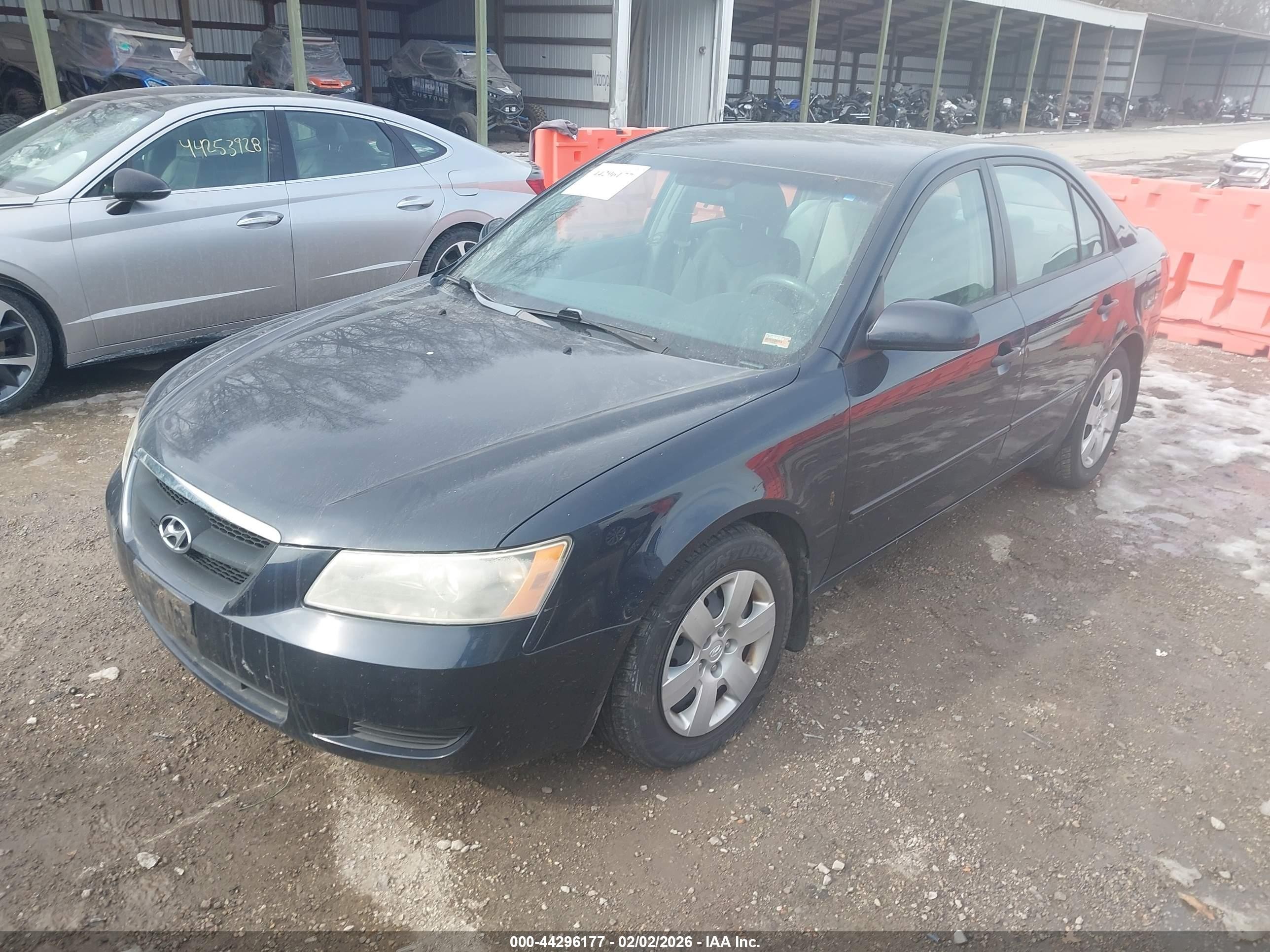 2008 Hyundai Sonata Gls V6 Black vin: 5NPET46F78H340051