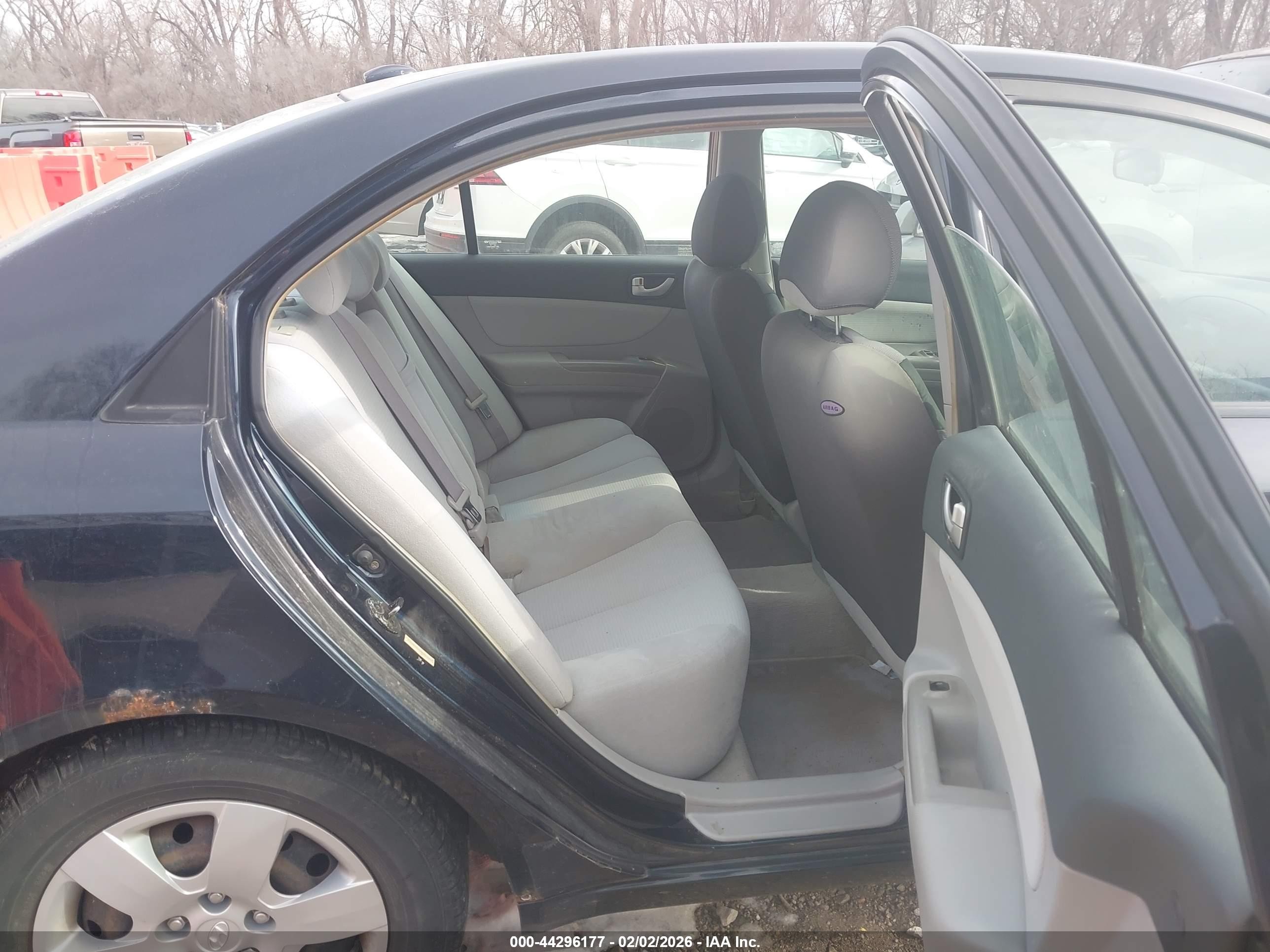 2008 Hyundai Sonata Gls V6 Black vin: 5NPET46F78H340051