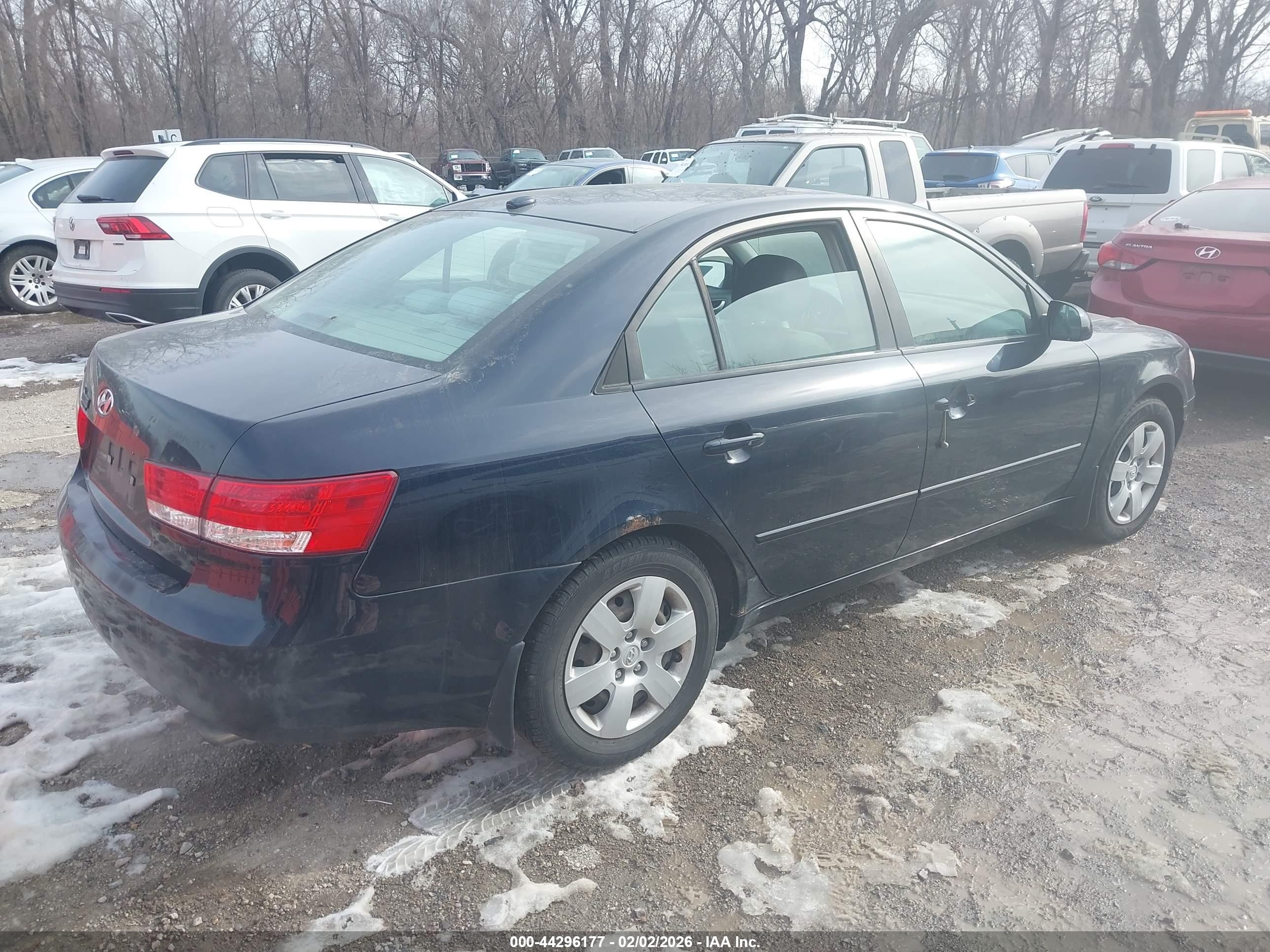 2008 Hyundai Sonata Gls V6 Black vin: 5NPET46F78H340051