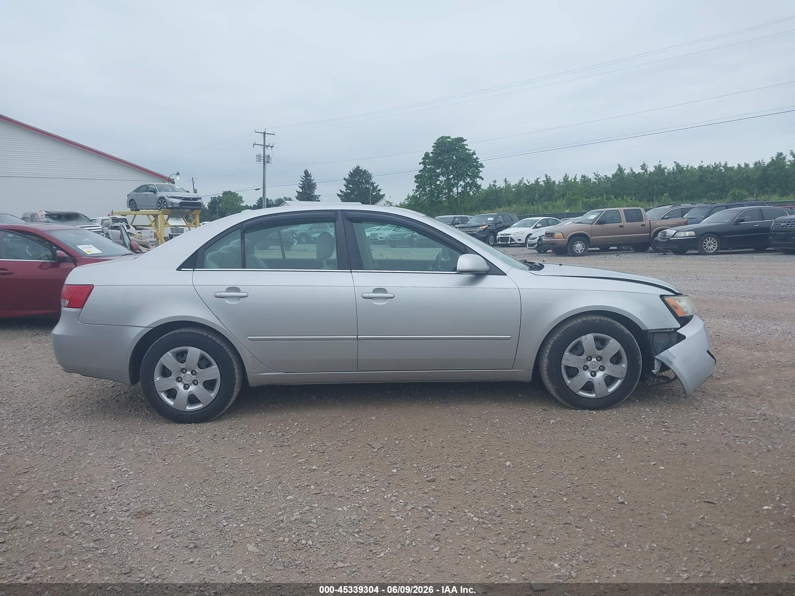 2008 Hyundai Sonata Gls V6 Silver vin: 5NPET46F88H325185