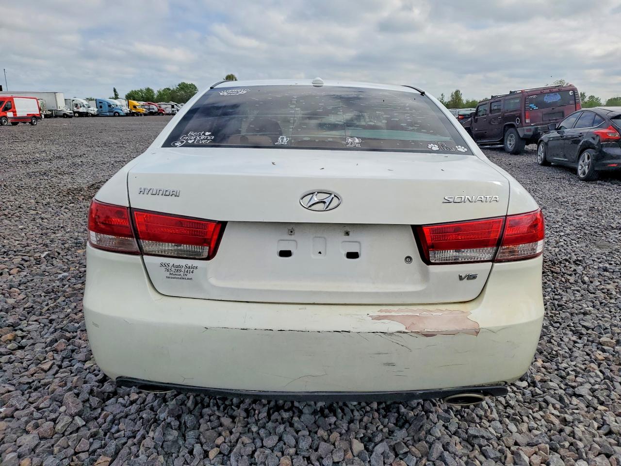 2008 Hyundai Sonata Gls White vin: 5NPET46F88H379795