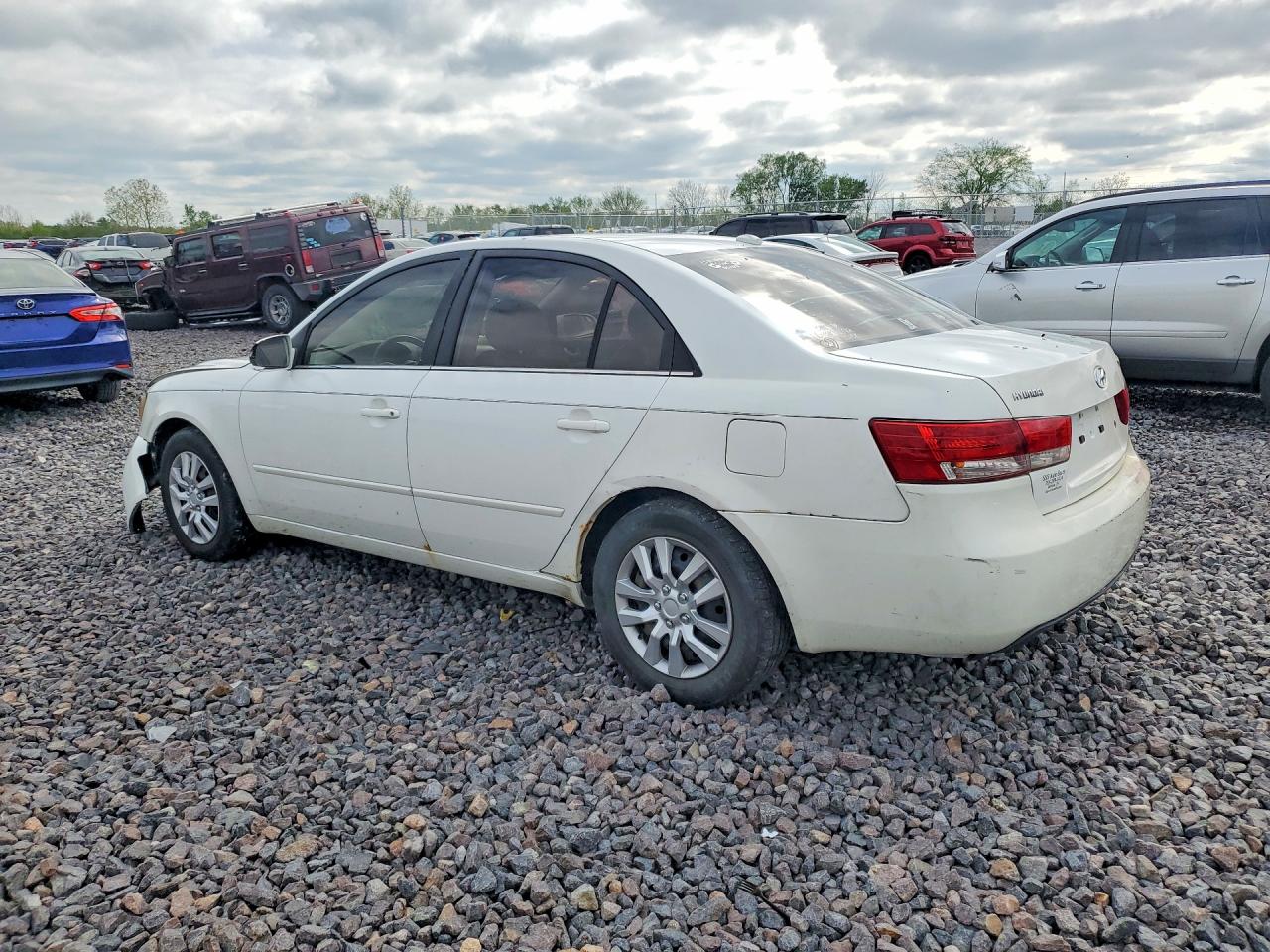 2008 Hyundai Sonata Gls White vin: 5NPET46F88H379795
