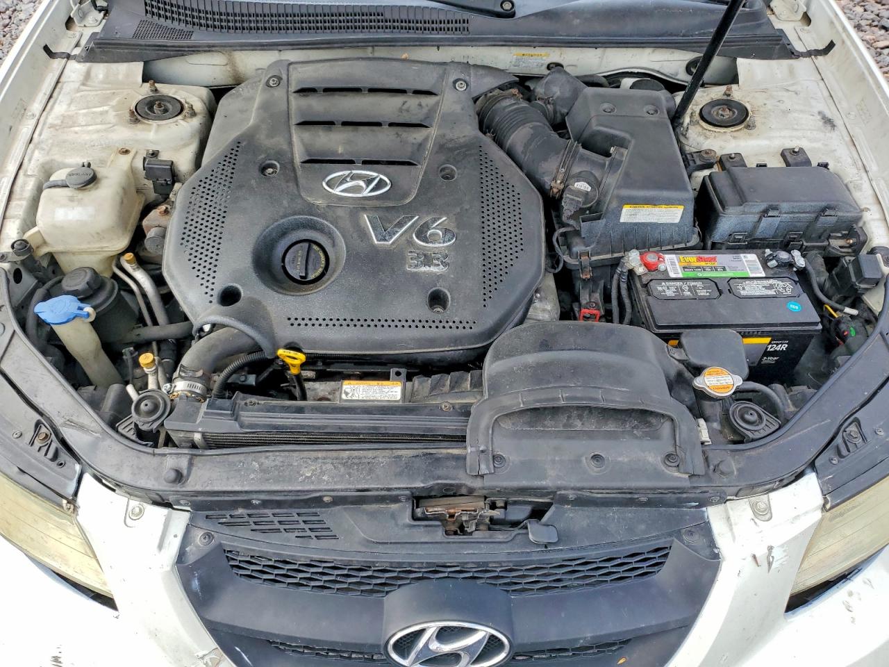 2008 Hyundai Sonata Gls White vin: 5NPET46F88H379795