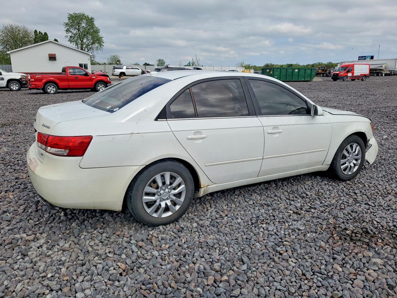 2008 Hyundai Sonata Gls White vin: 5NPET46F88H379795