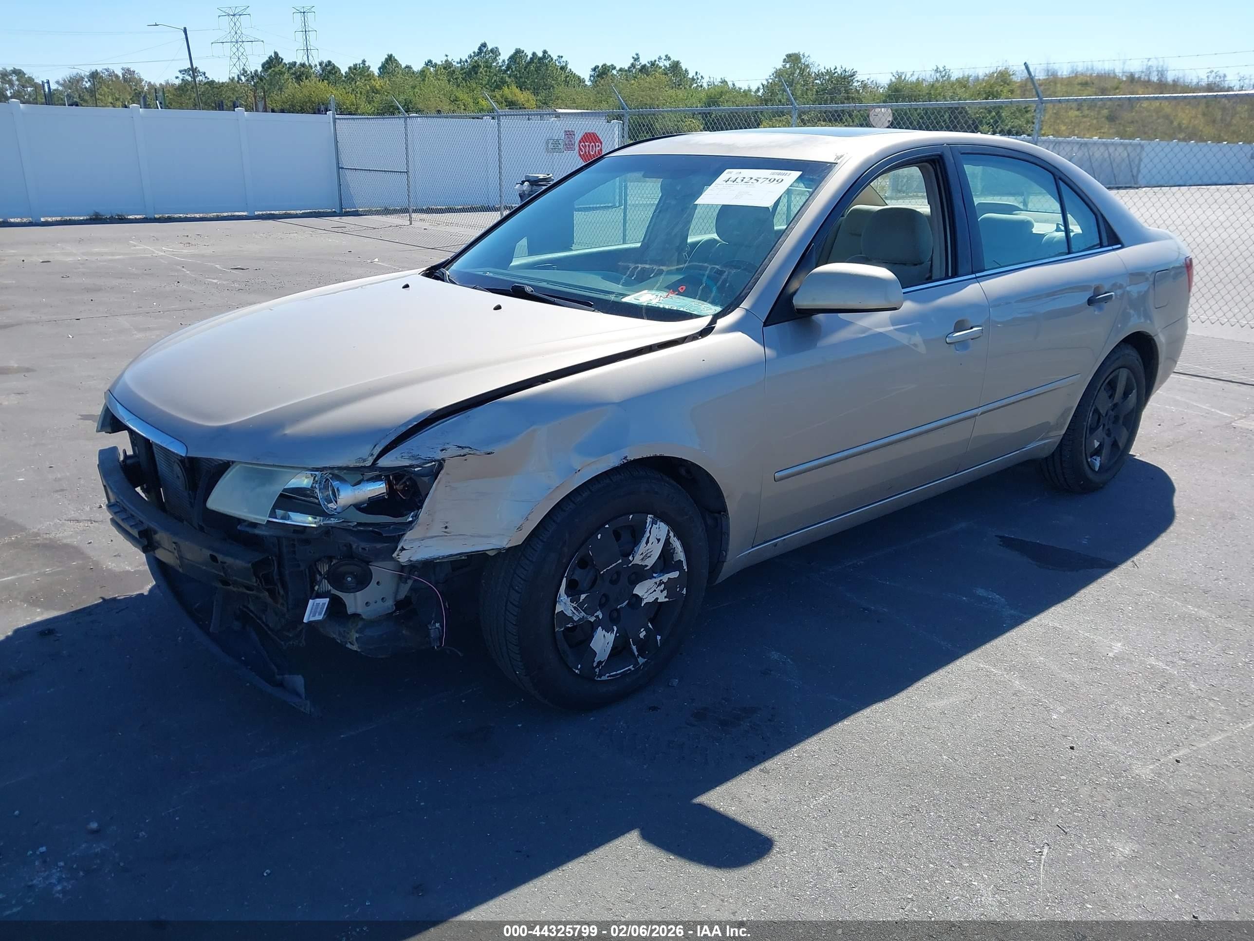 2008 Hyundai Sonata Gls V6 Beige vin: 5NPET46F88H391705