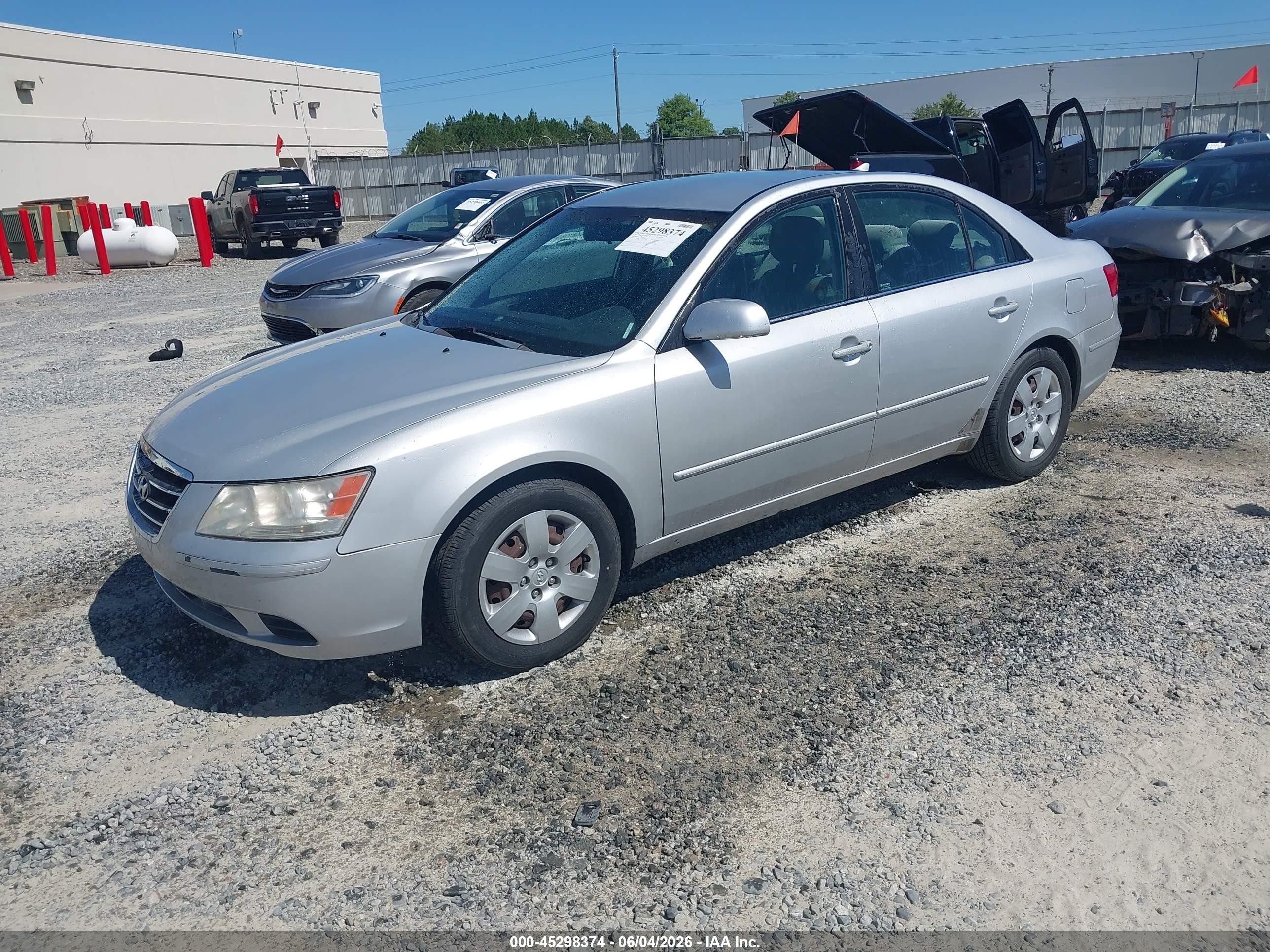 2009 Hyundai Sonata Gls V6 Silver vin: 5NPET46F89H411212