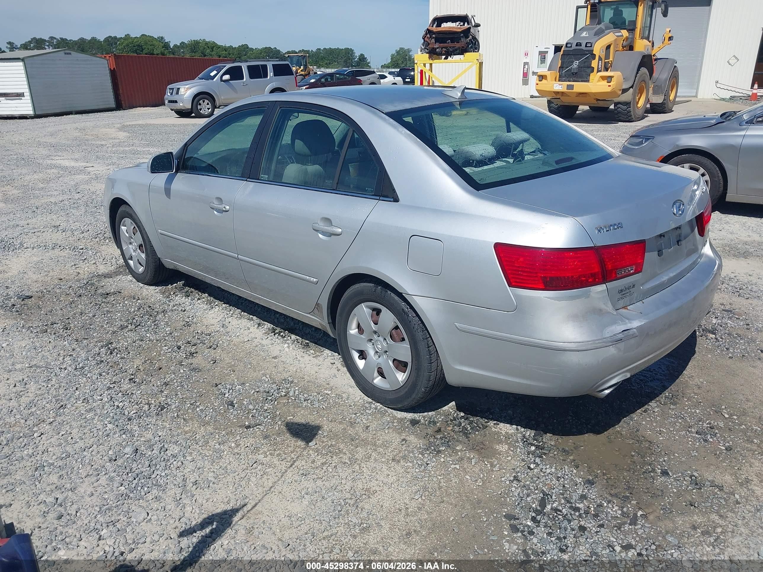 2009 Hyundai Sonata Gls V6 Silver vin: 5NPET46F89H411212