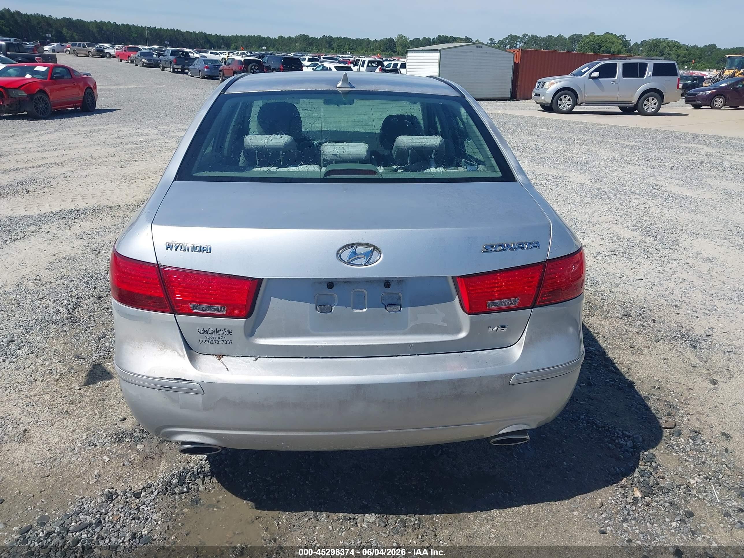 2009 Hyundai Sonata Gls V6 Silver vin: 5NPET46F89H411212