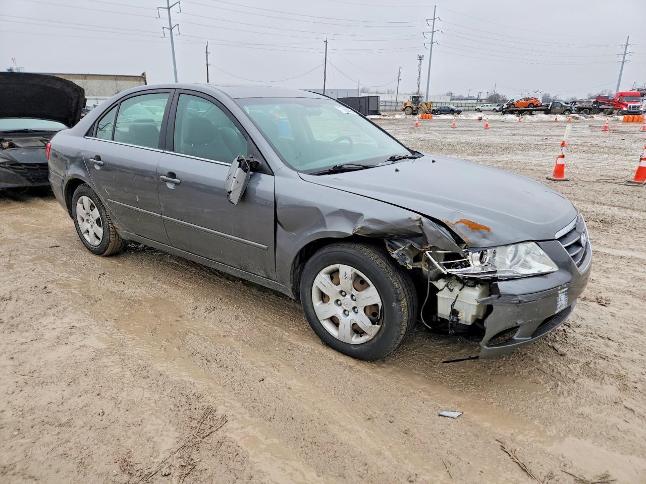 2009 Hyundai Sonata Gls V6 Серый vin: 5NPET46F89H459910