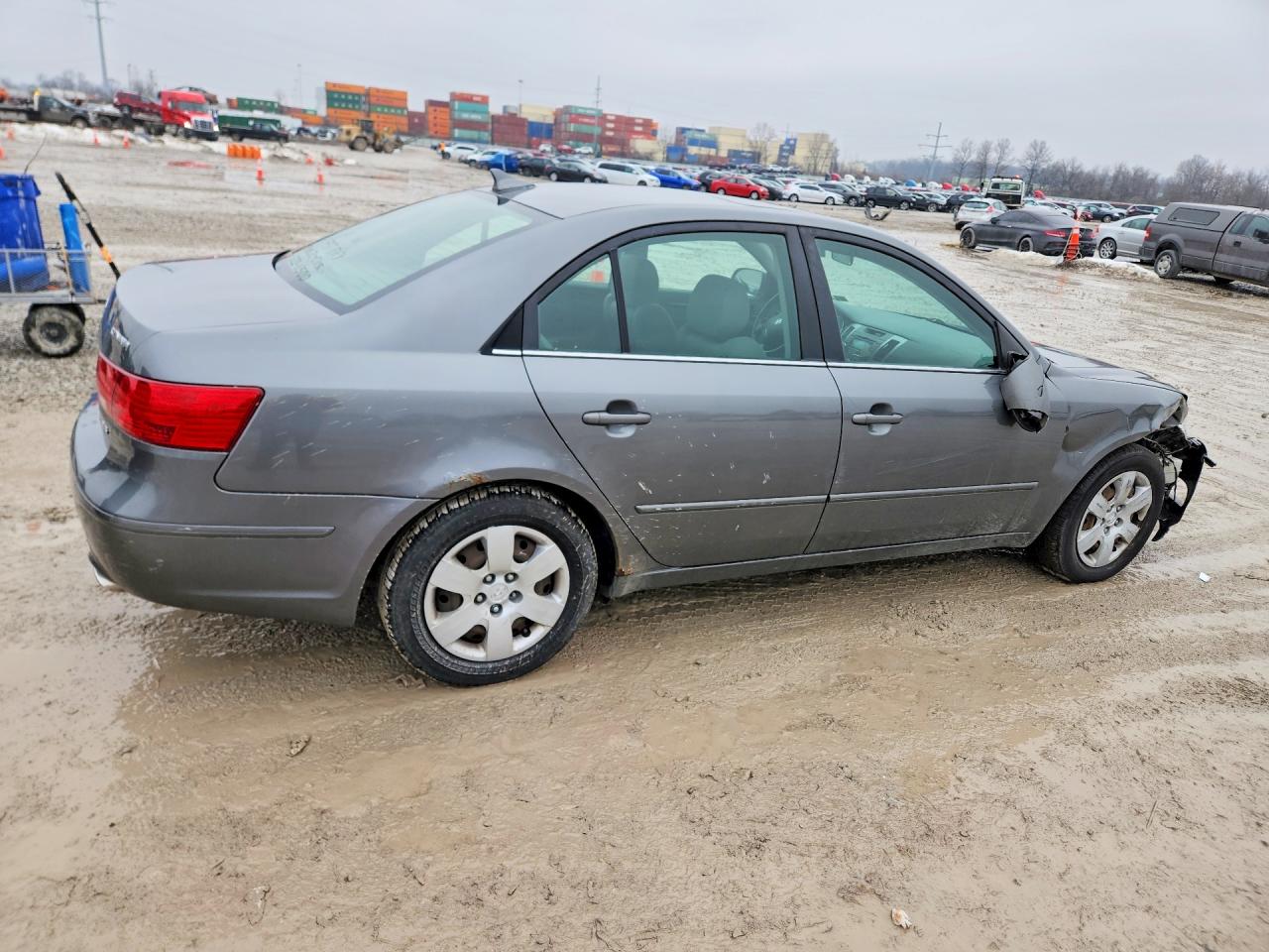2009 Hyundai Sonata Gls V6 Серый vin: 5NPET46F89H459910