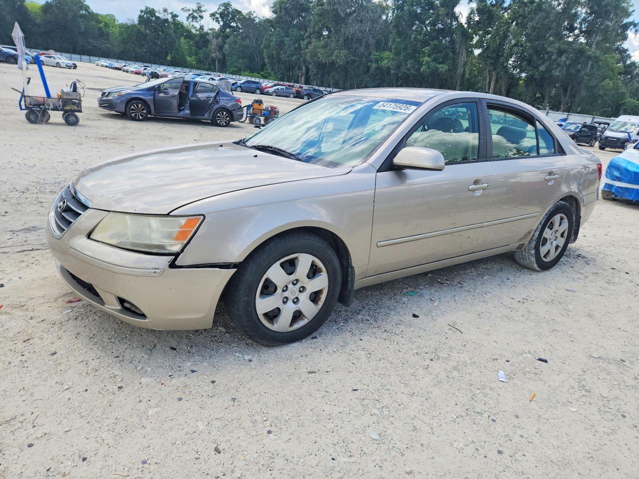 2009 Hyundai Sonata Gls Tan vin: 5NPET46F89H541779