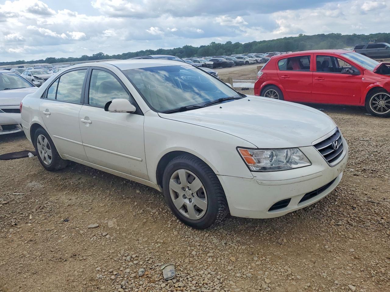 2010 Hyundai Sonata Gls White vin: 5NPET4AC0AH588936