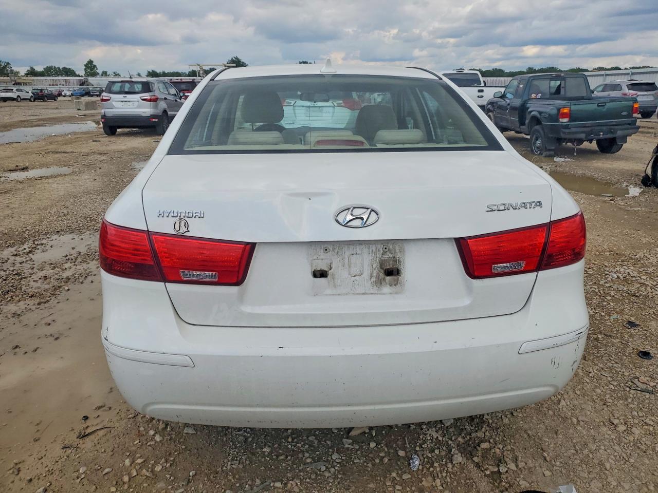 2010 Hyundai Sonata Gls White vin: 5NPET4AC0AH588936