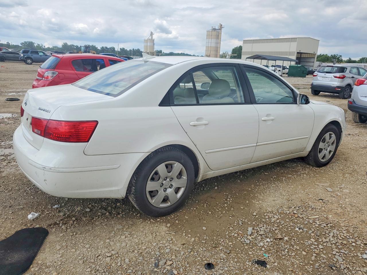 2010 Hyundai Sonata Gls White vin: 5NPET4AC0AH588936