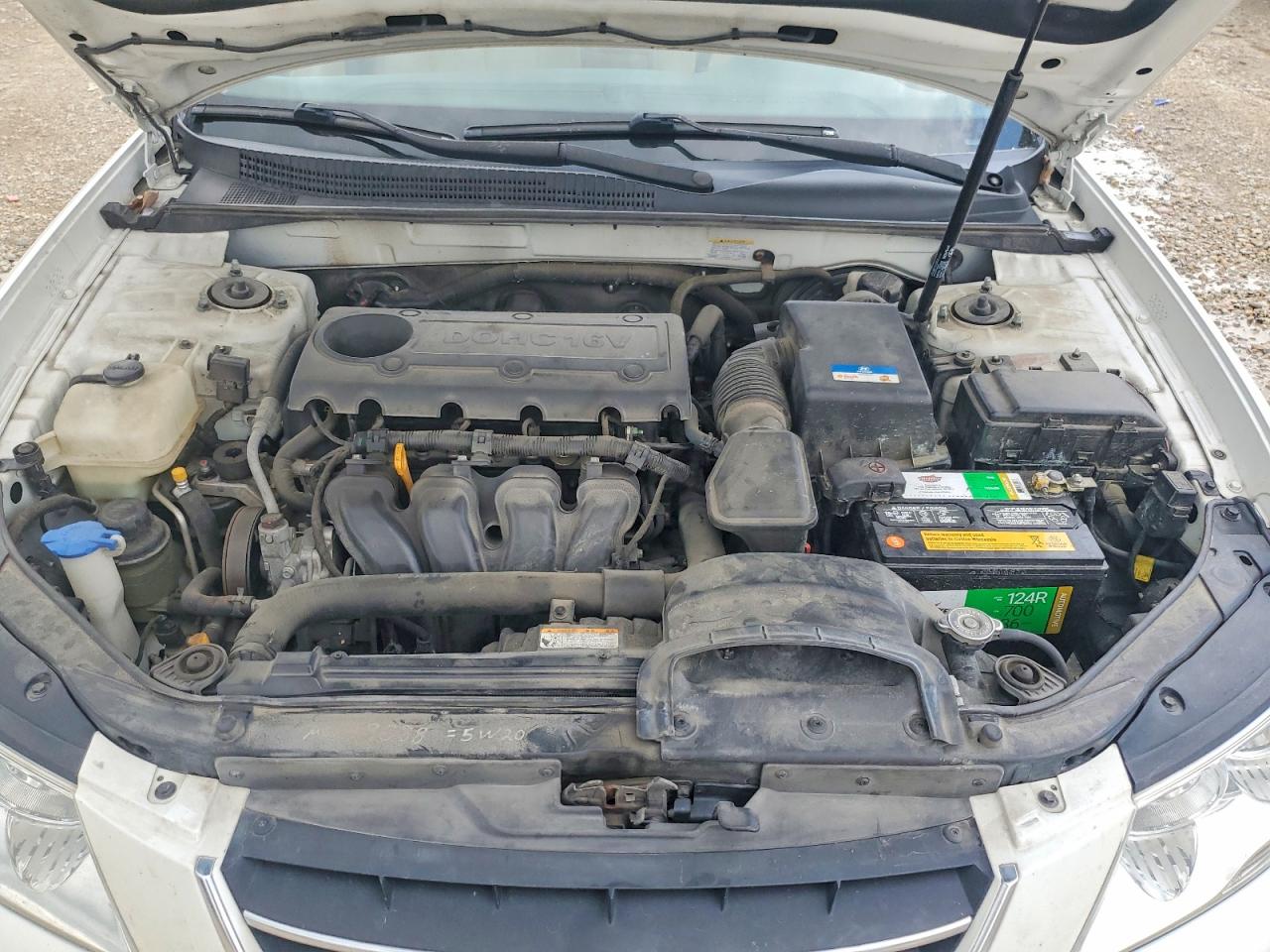 2010 Hyundai Sonata Gls White vin: 5NPET4AC0AH588936