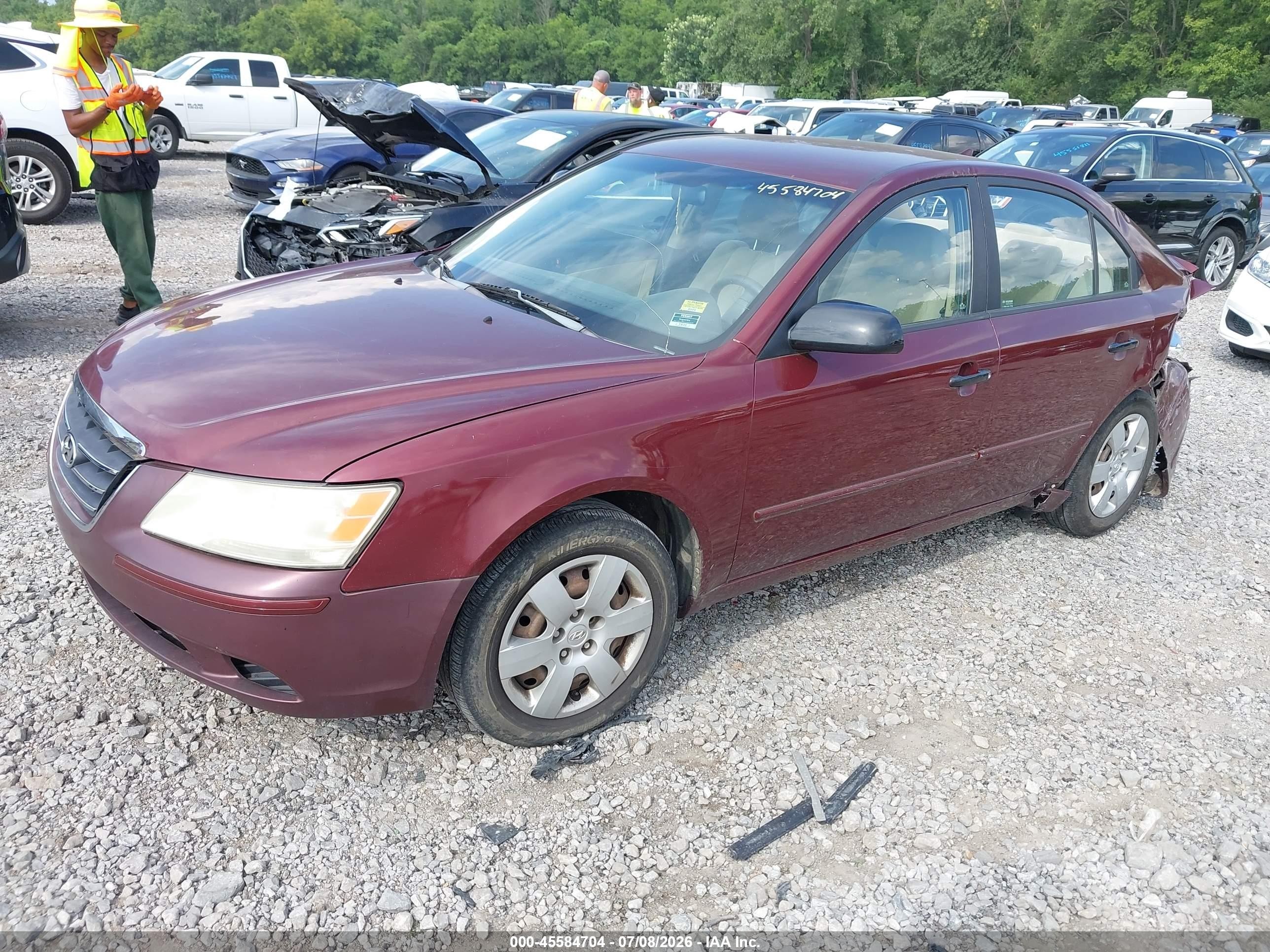 2010 Hyundai Sonata Gls Red vin: 5NPET4AC0AH599192