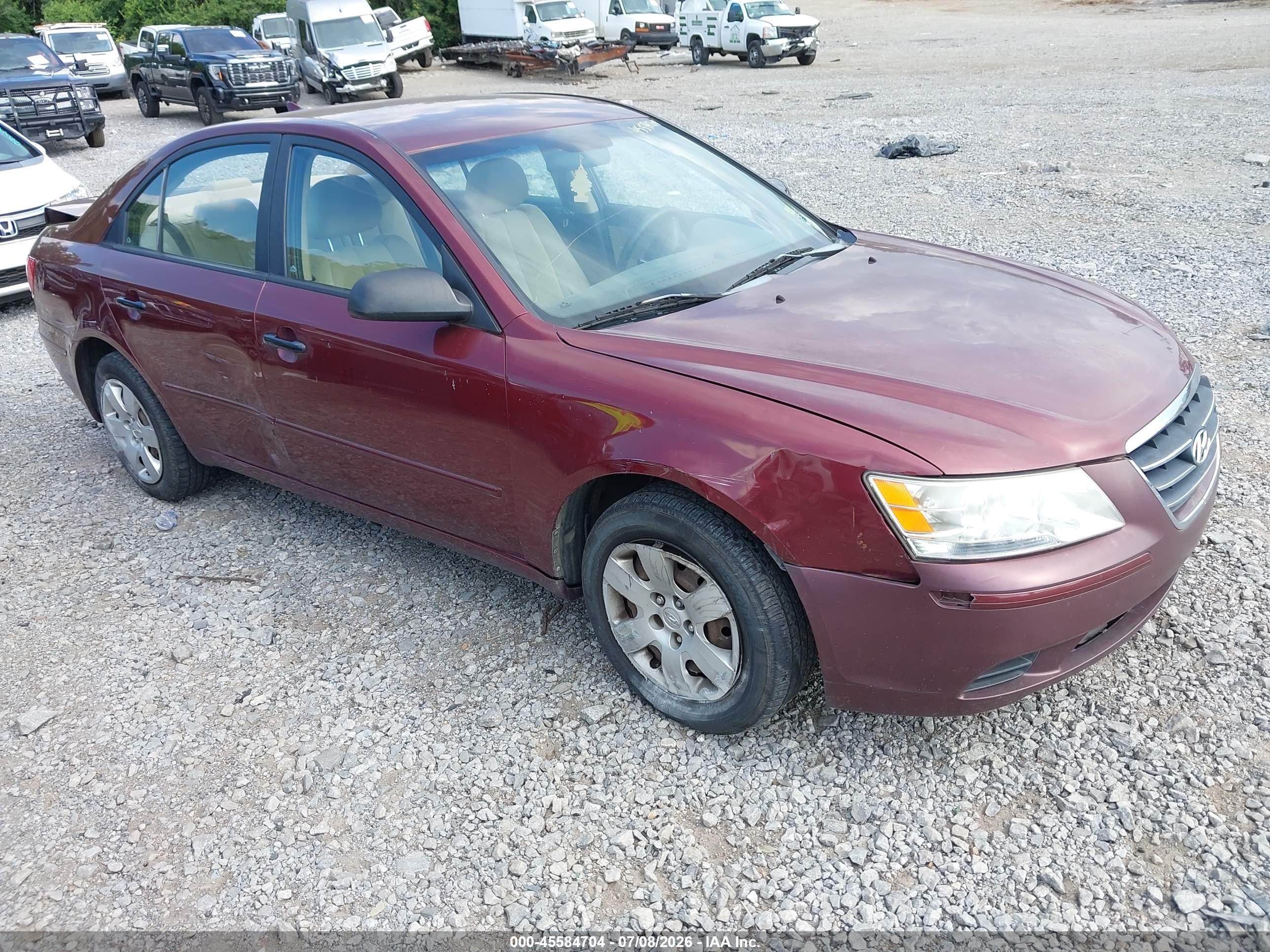 2010 Hyundai Sonata Gls Red vin: 5NPET4AC0AH599192
