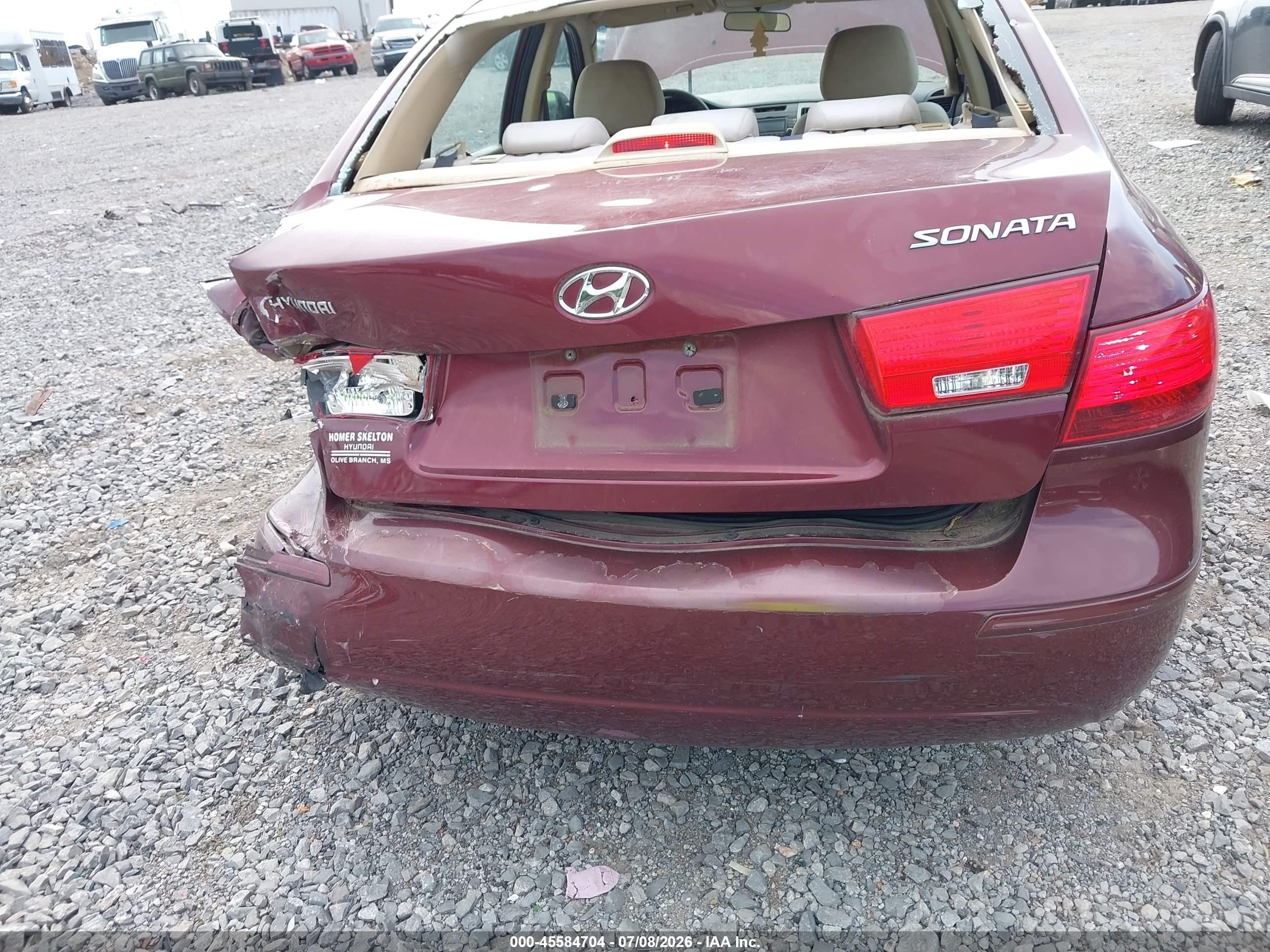 2010 Hyundai Sonata Gls Red vin: 5NPET4AC0AH599192