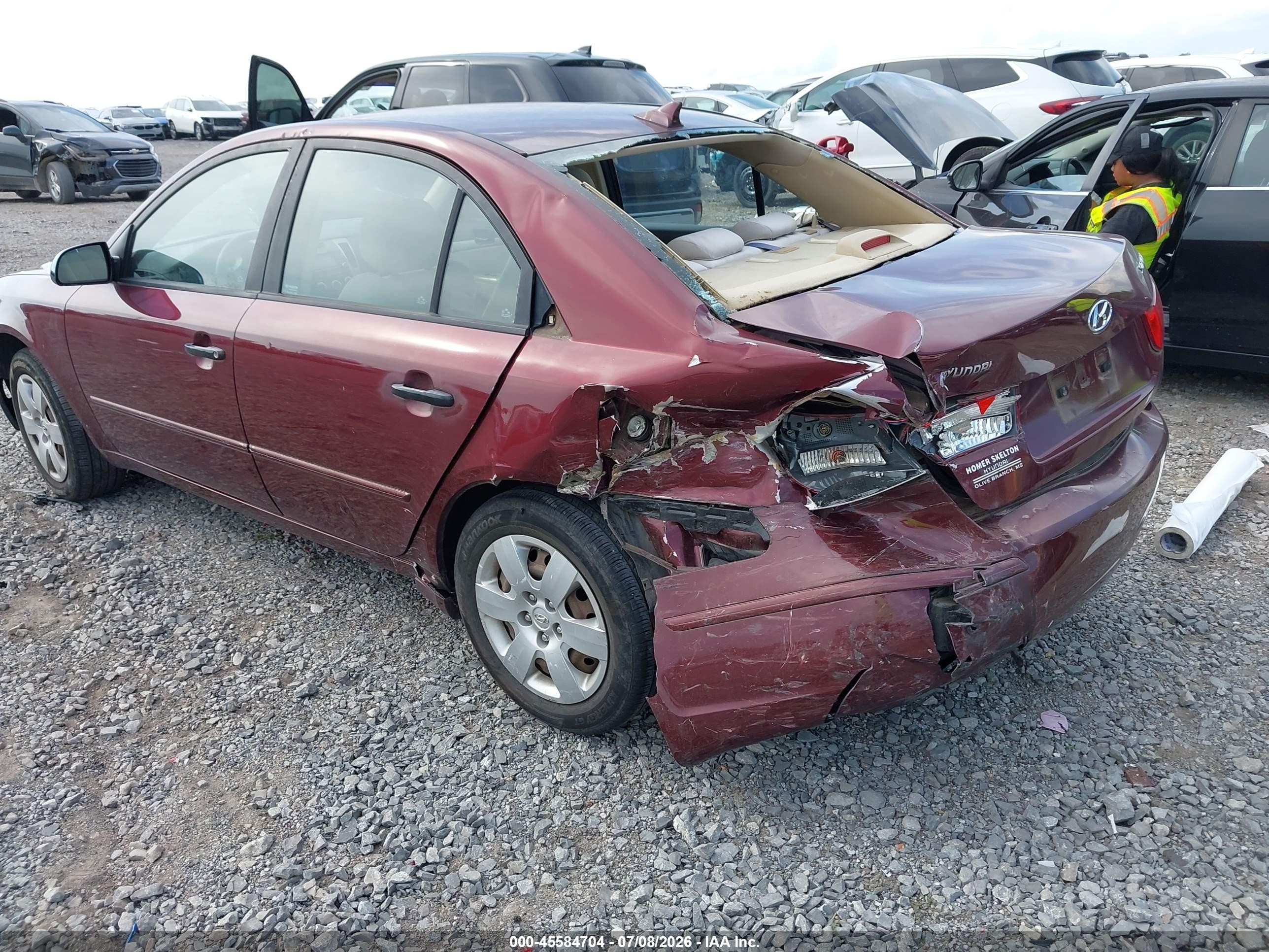 2010 Hyundai Sonata Gls Red vin: 5NPET4AC0AH599192
