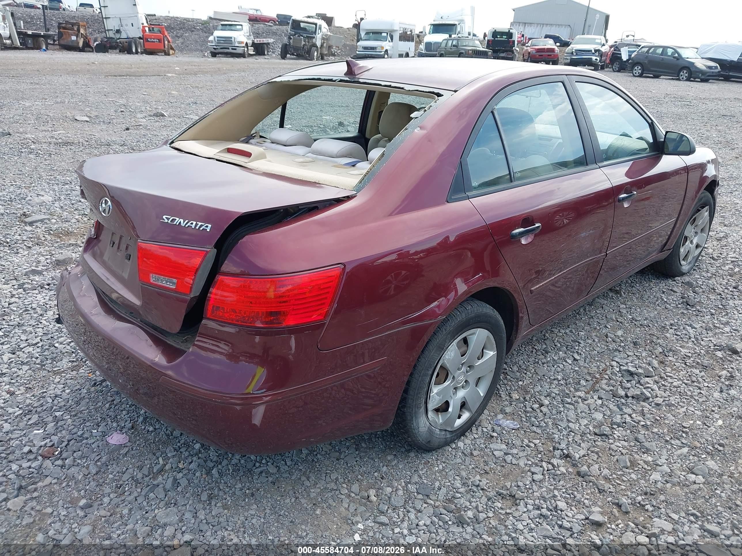 2010 Hyundai Sonata Gls Red vin: 5NPET4AC0AH599192