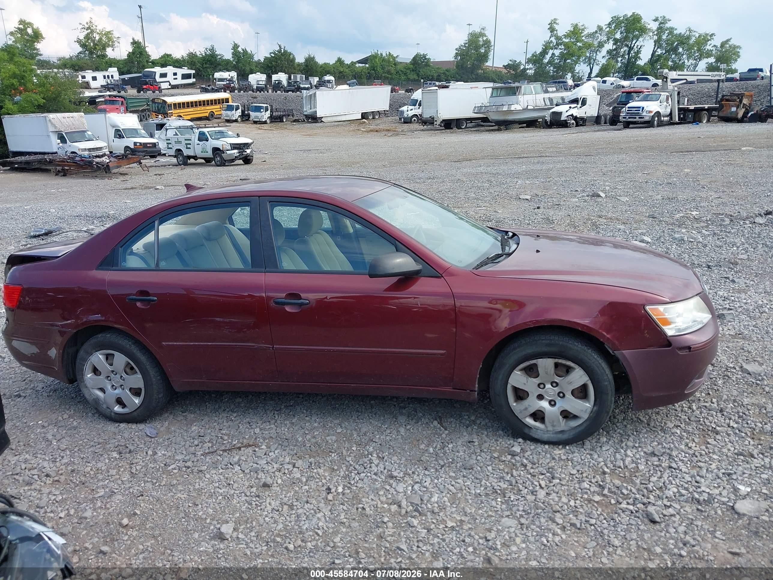 2010 Hyundai Sonata Gls Red vin: 5NPET4AC0AH599192