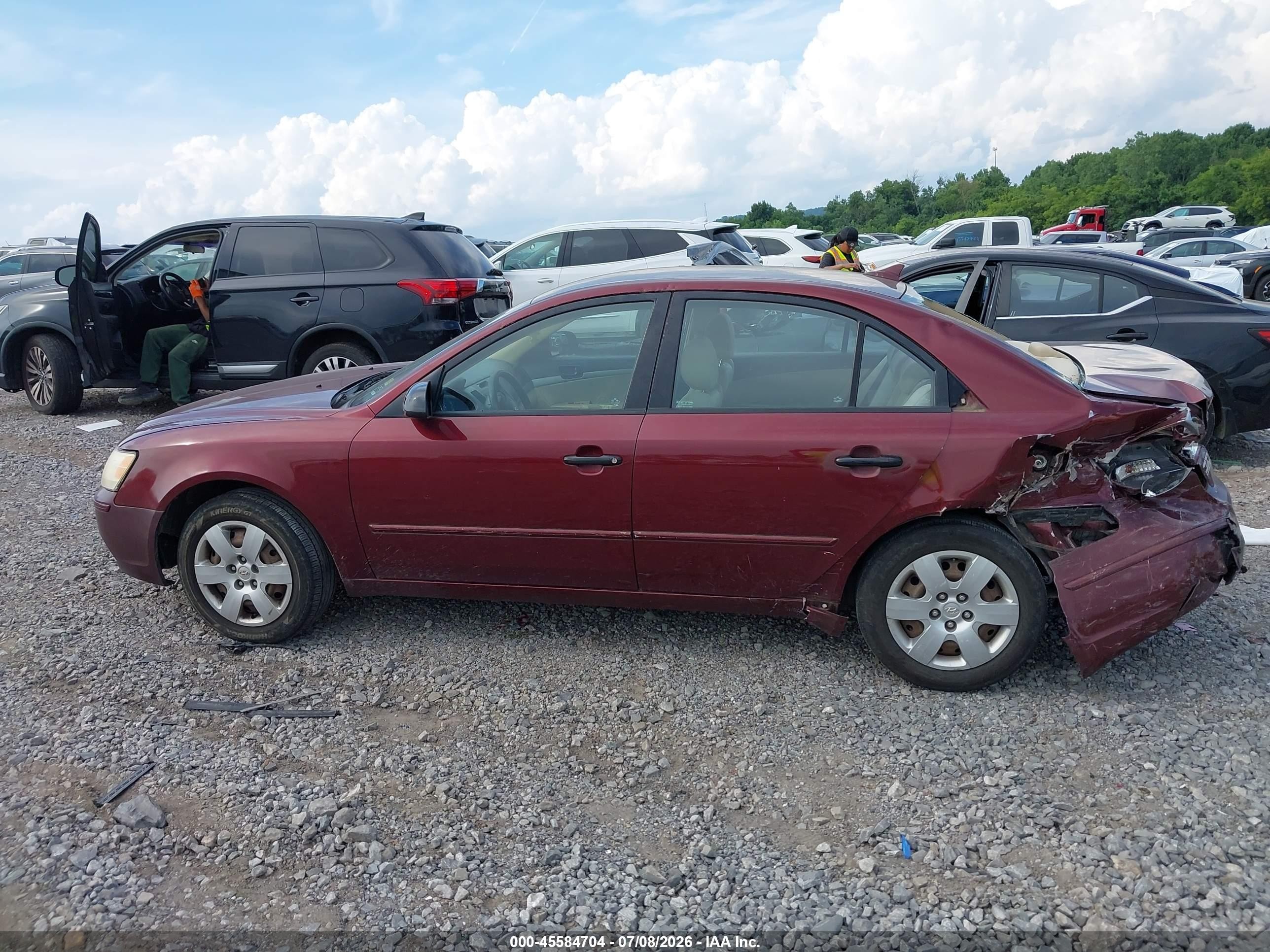 2010 Hyundai Sonata Gls Red vin: 5NPET4AC0AH599192