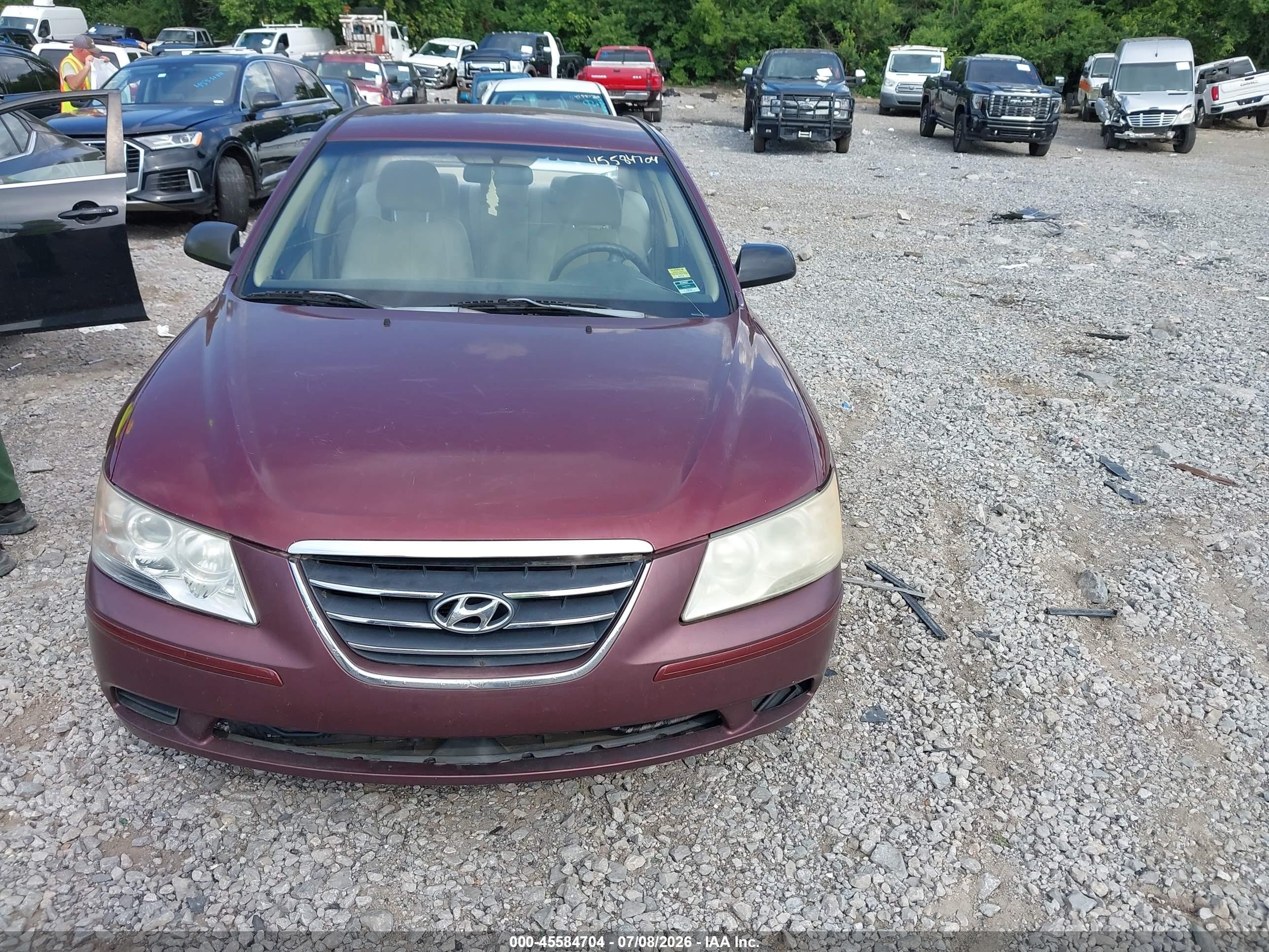 2010 Hyundai Sonata Gls Red vin: 5NPET4AC0AH599192