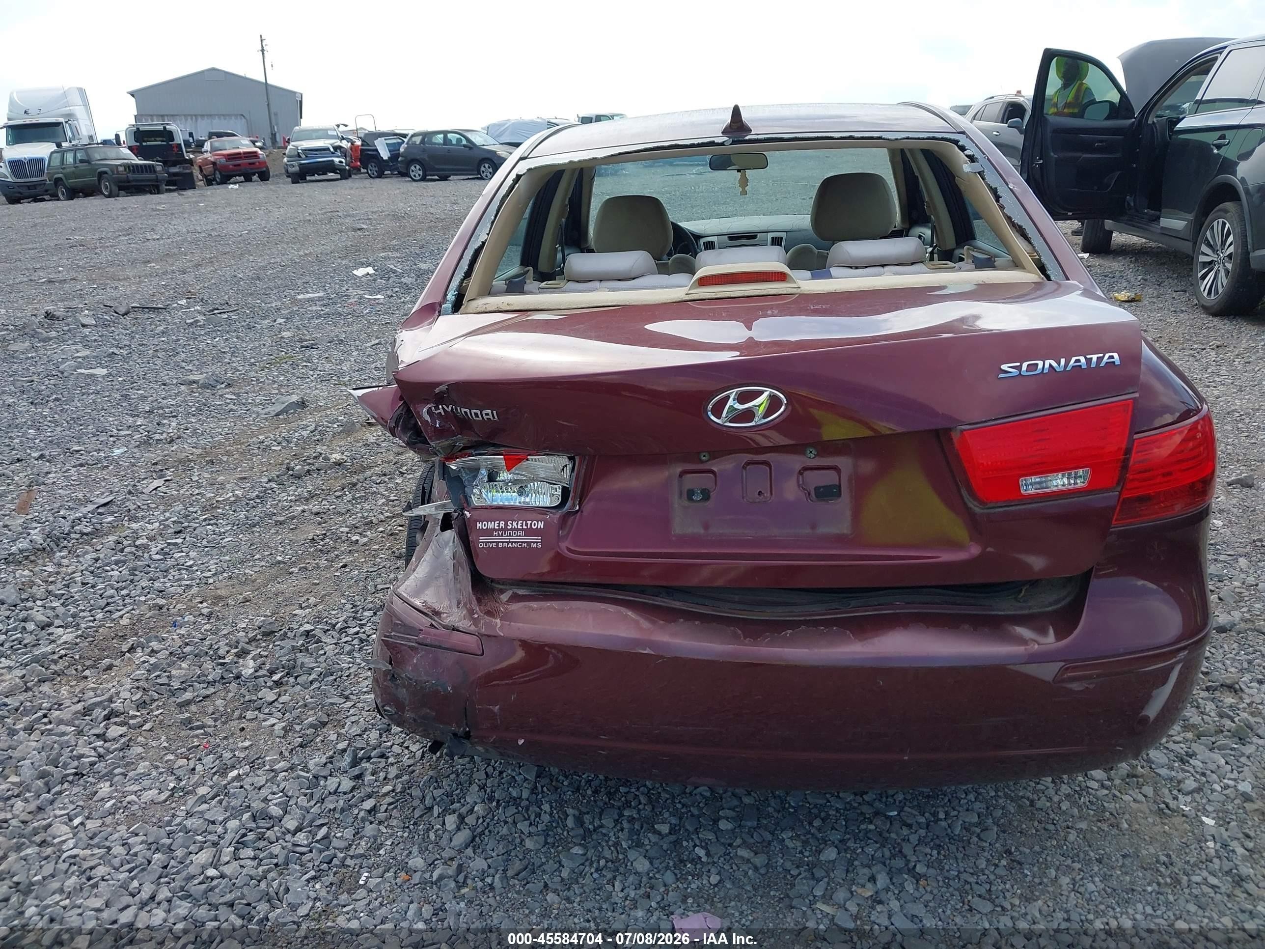 2010 Hyundai Sonata Gls Red vin: 5NPET4AC0AH599192