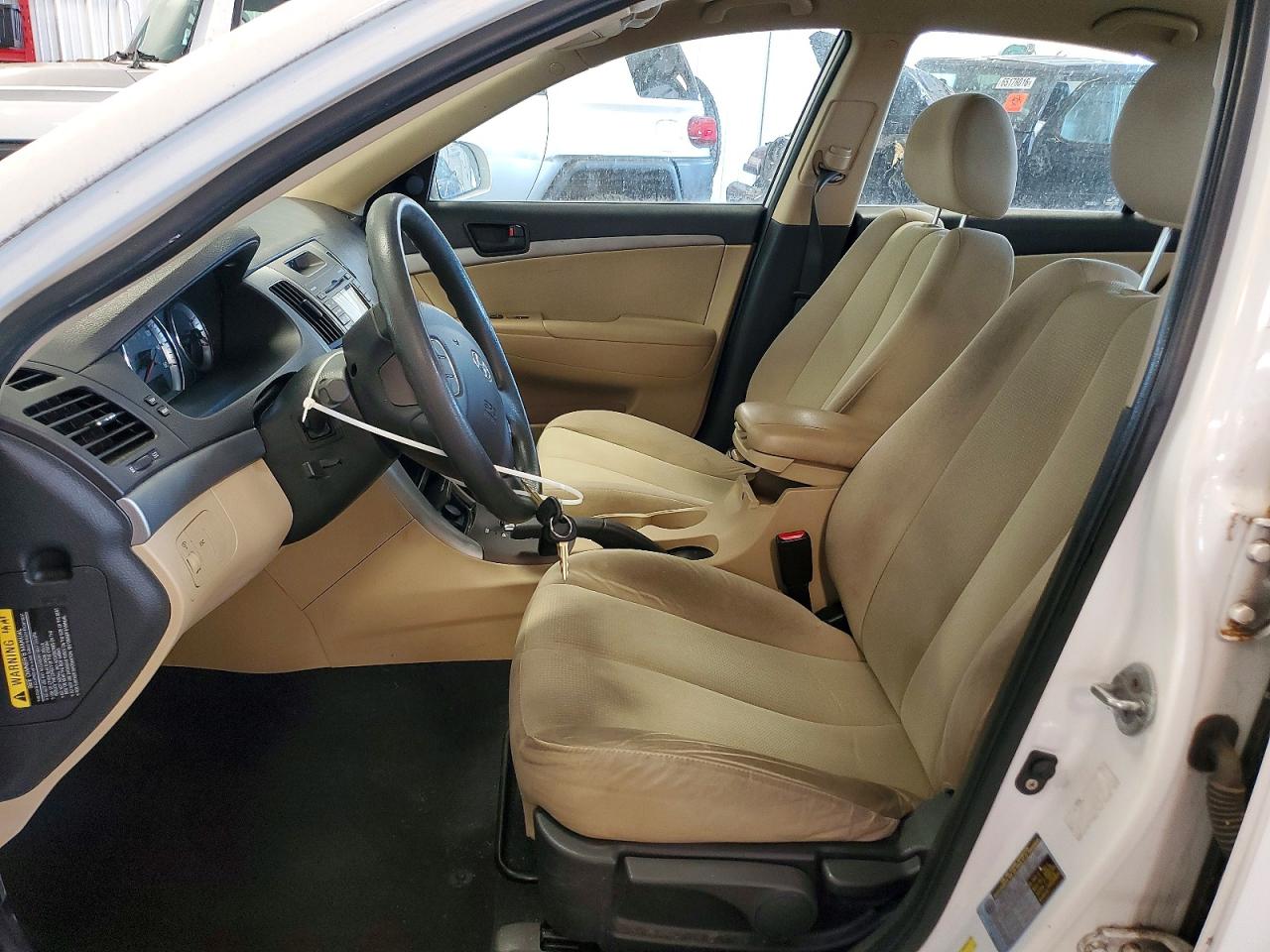 2010 Hyundai Sonata Gls Белый vin: 5NPET4AC0AH601975