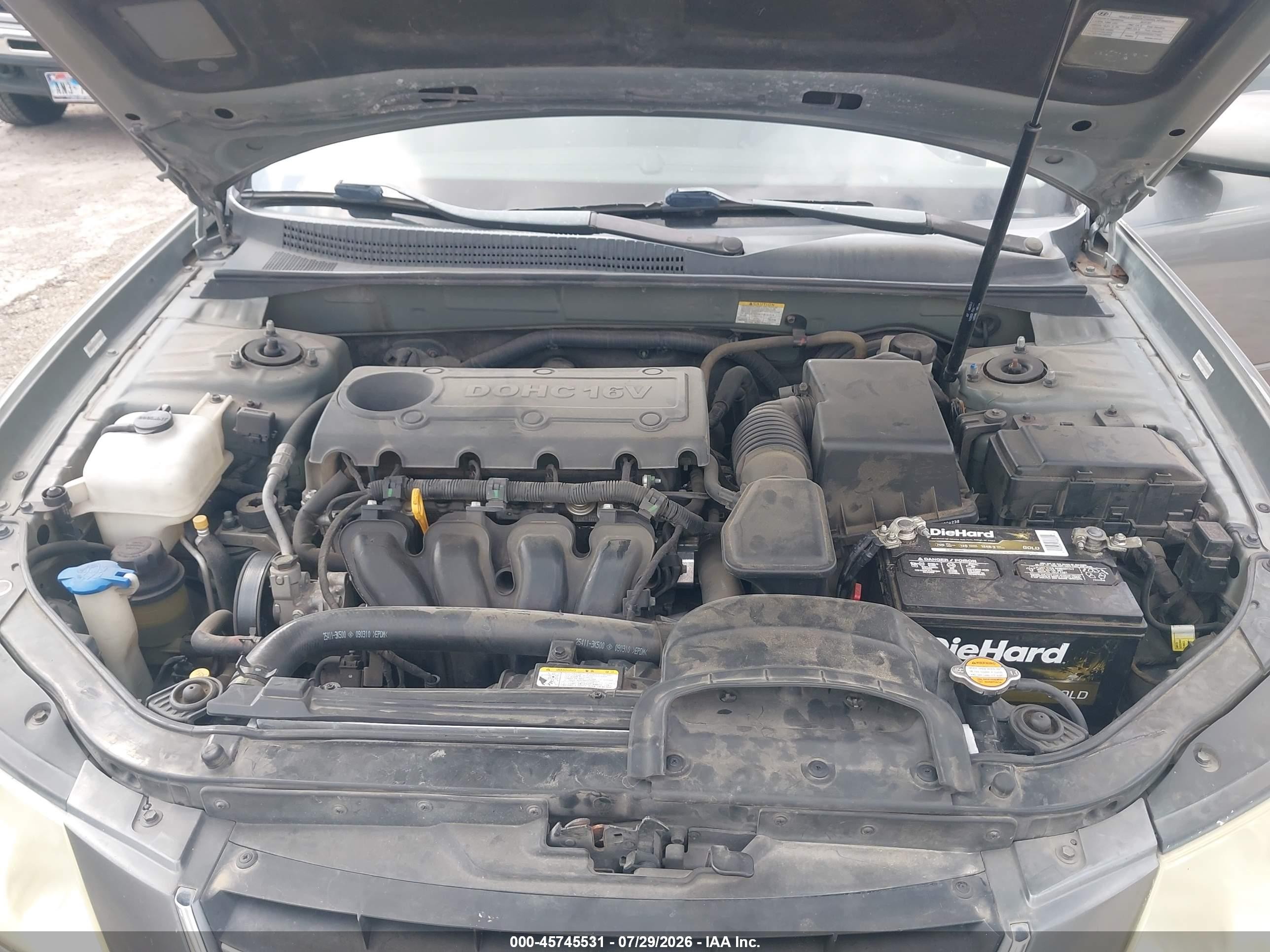 2010 Hyundai Sonata Gls Gray vin: 5NPET4AC0AH606612