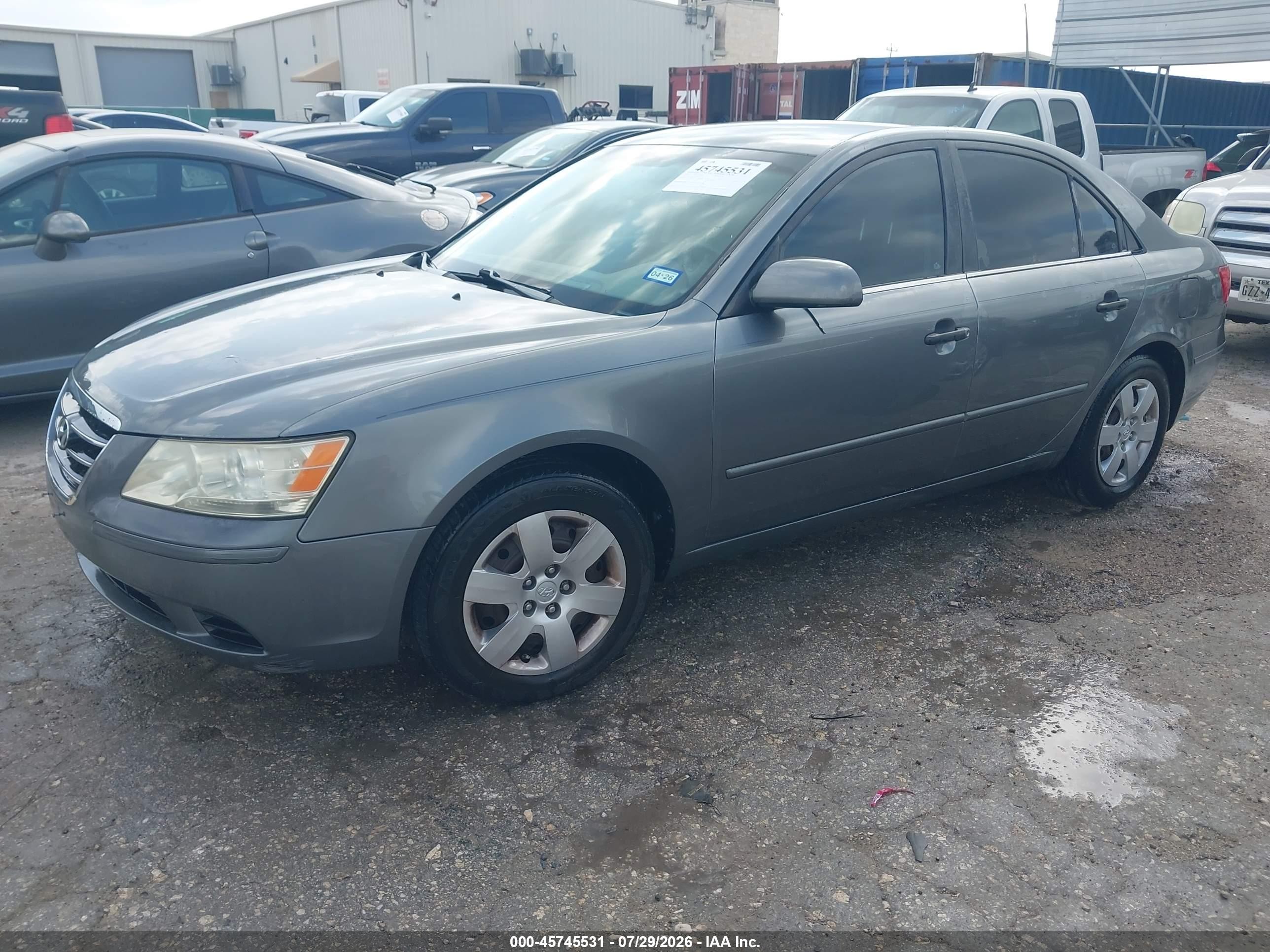 2010 Hyundai Sonata Gls Gray vin: 5NPET4AC0AH606612