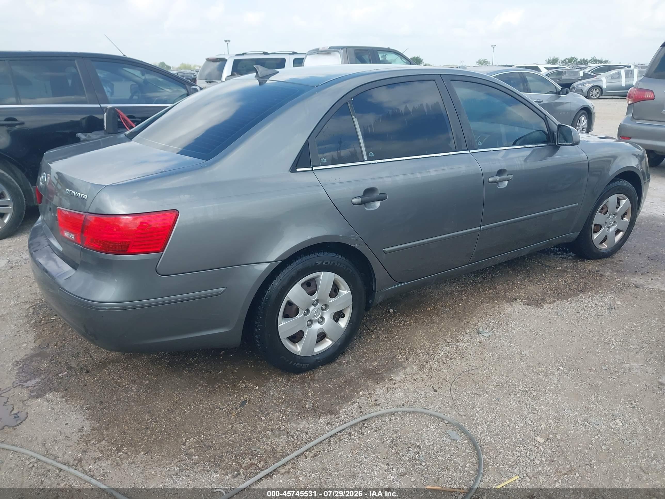 2010 Hyundai Sonata Gls Gray vin: 5NPET4AC0AH606612