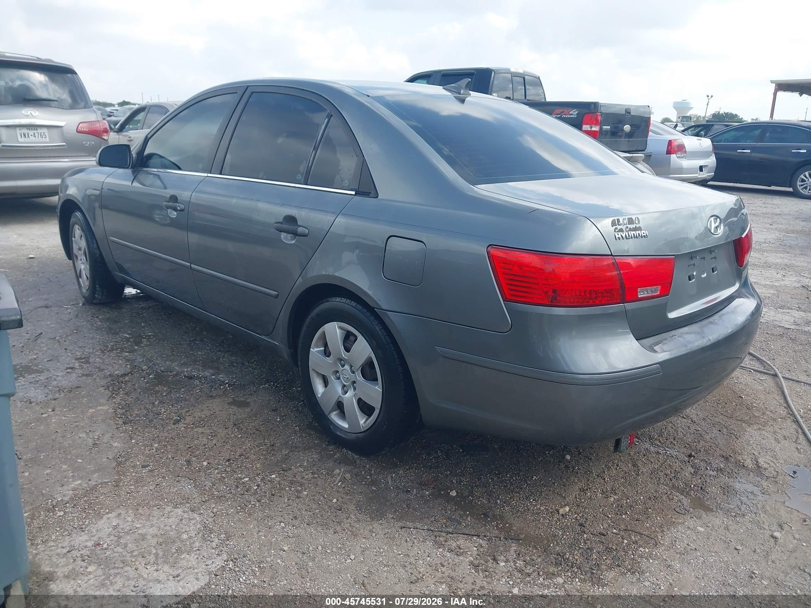 2010 Hyundai Sonata Gls Gray vin: 5NPET4AC0AH606612