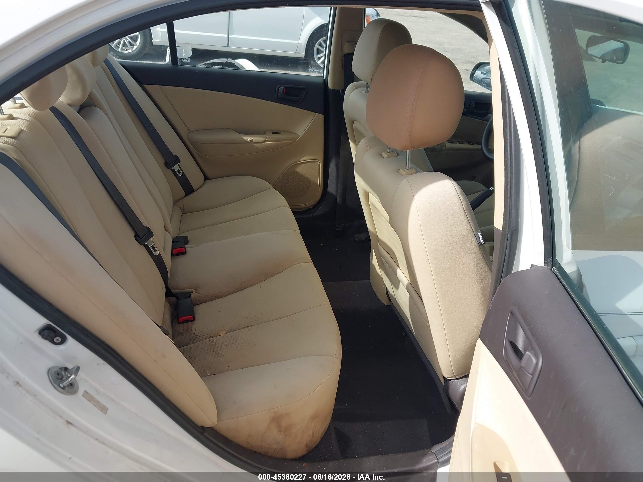 2010 Hyundai Sonata Gls White vin: 5NPET4AC0AH648925