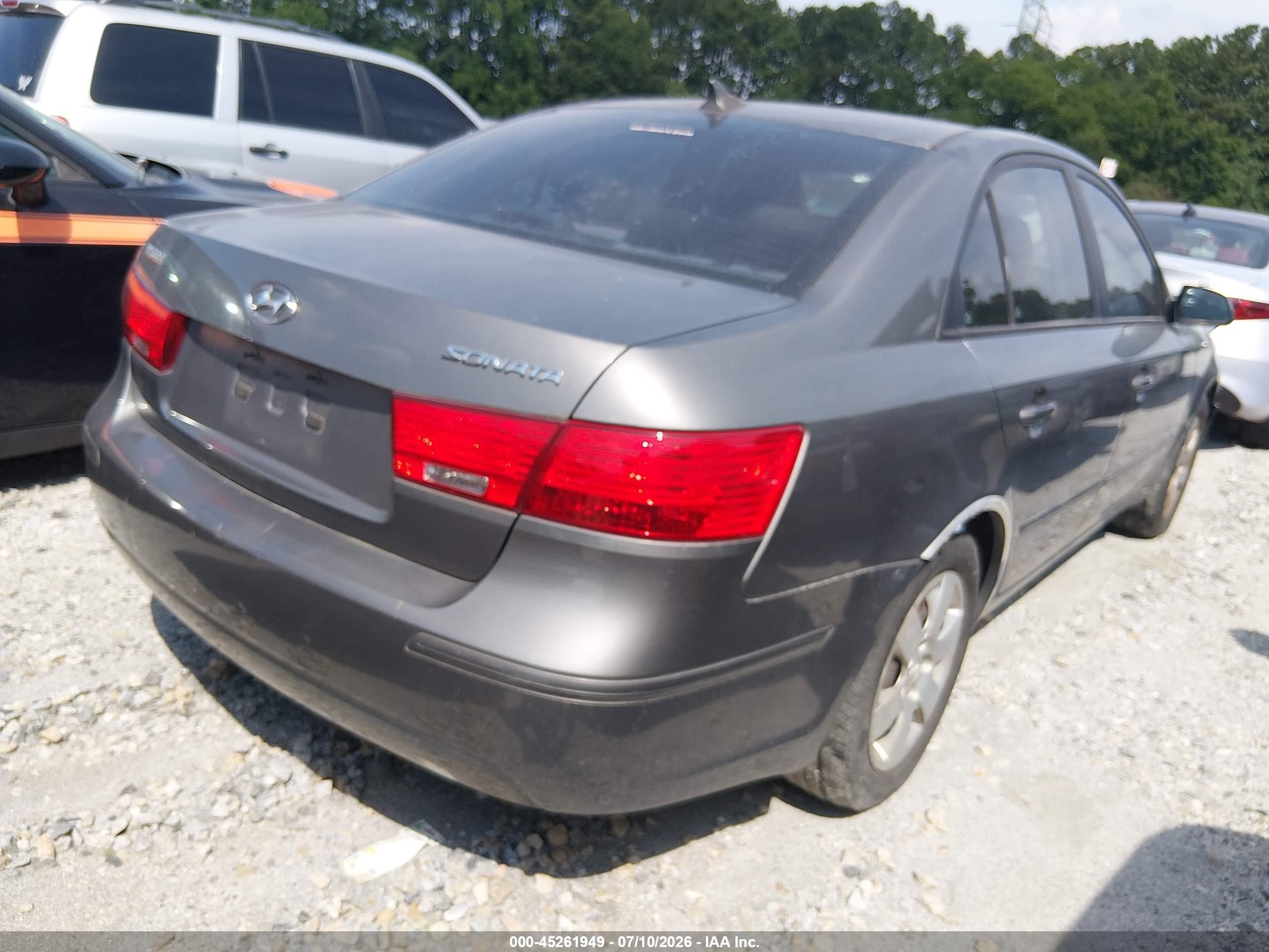 2010 Hyundai Sonata Gls Gray vin: 5NPET4AC0AH650870