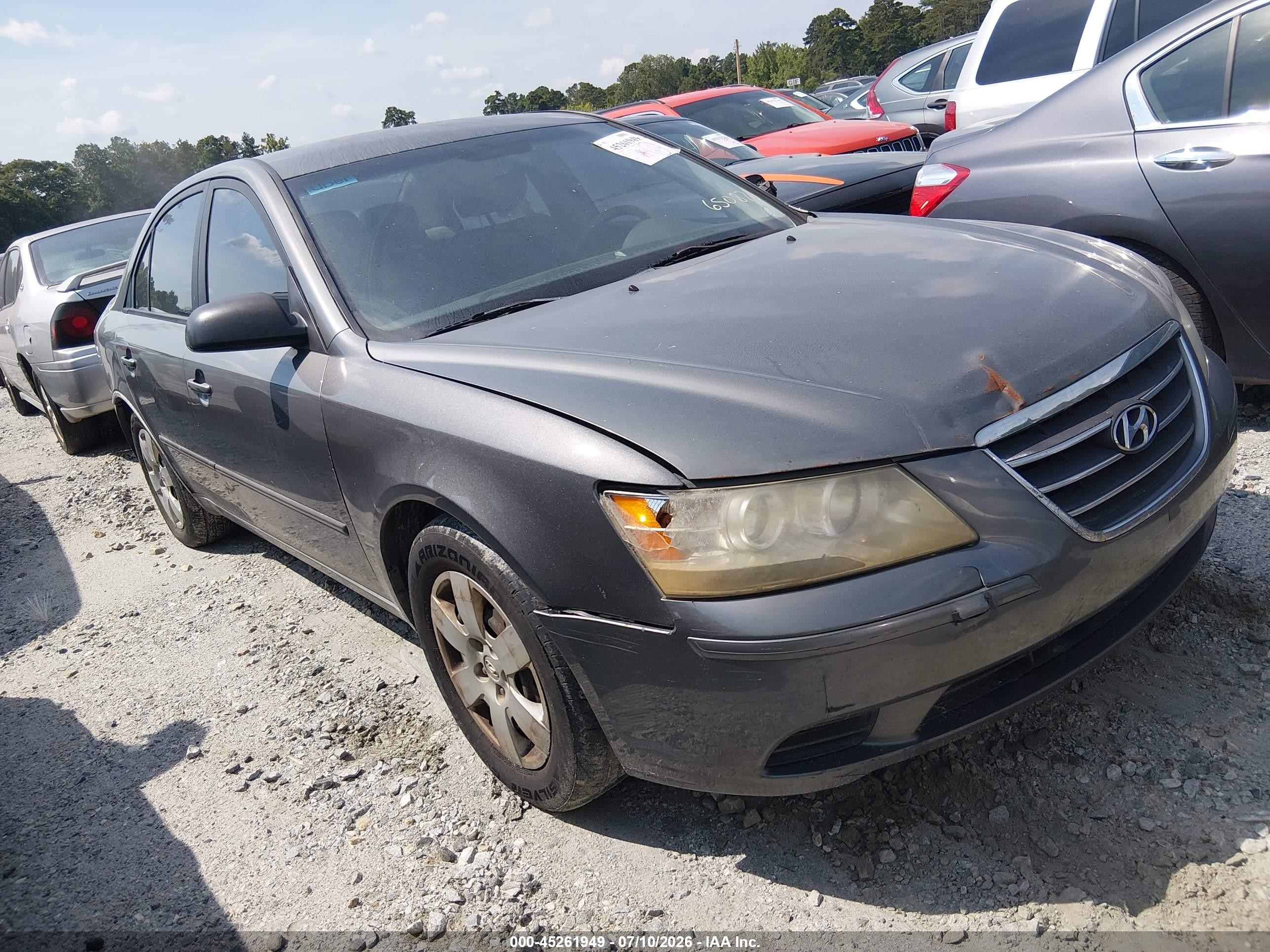2010 Hyundai Sonata Gls Серый vin: 5NPET4AC0AH650870