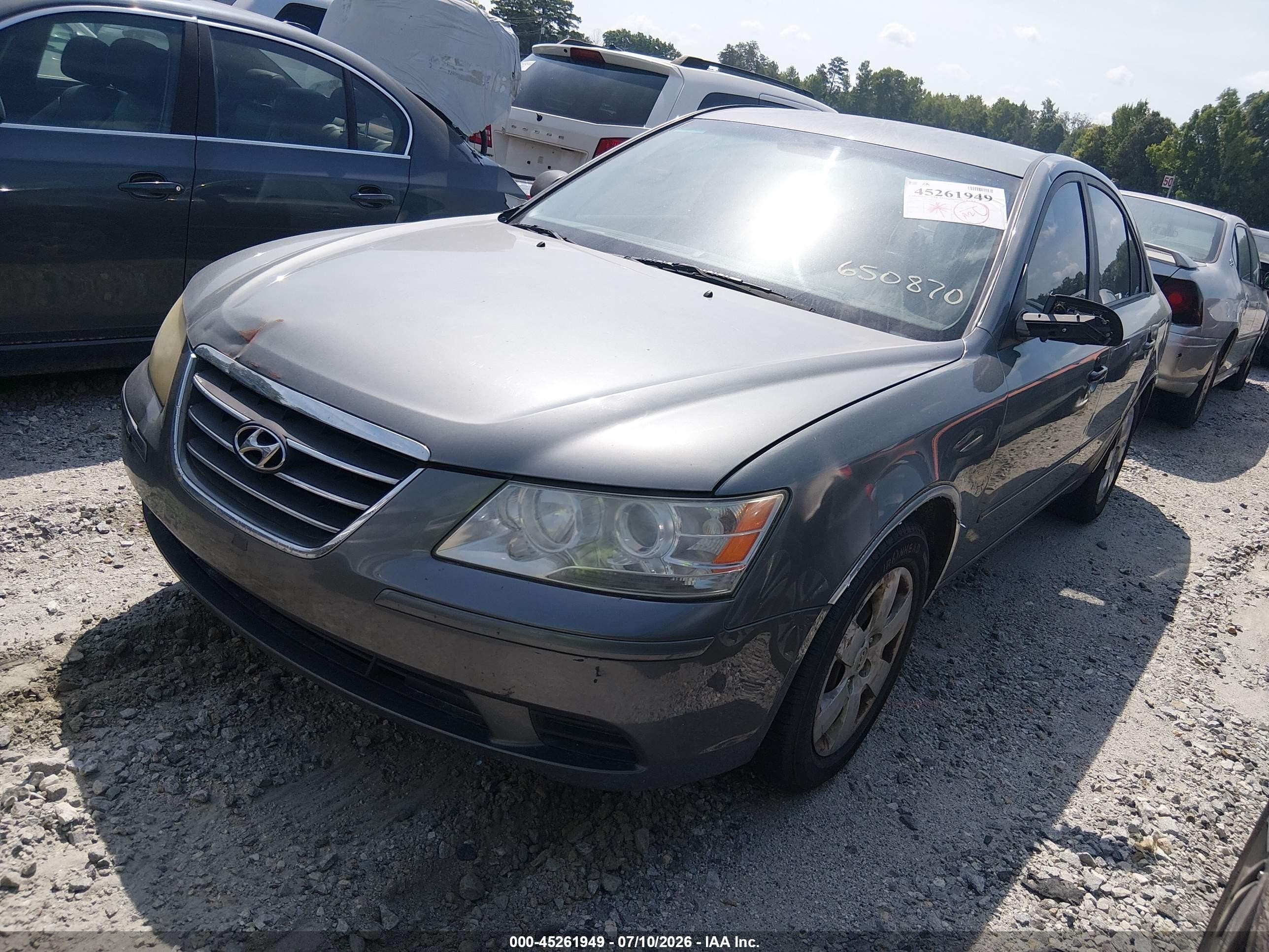 2010 Hyundai Sonata Gls Gray vin: 5NPET4AC0AH650870