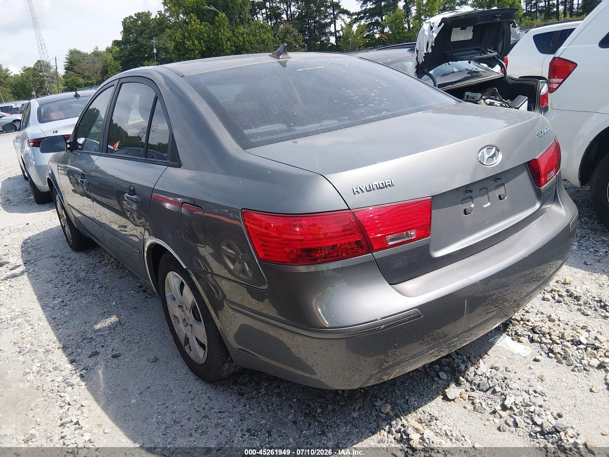 2010 Hyundai Sonata Gls Gray vin: 5NPET4AC0AH650870