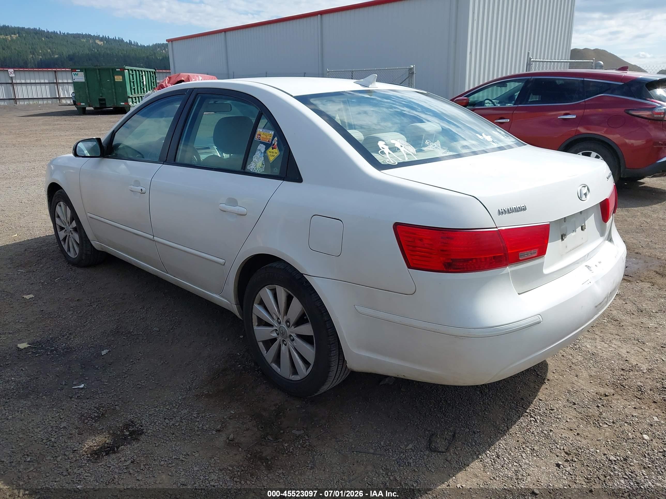 2010 Hyundai Sonata Gls White vin: 5NPET4AC0AH657947