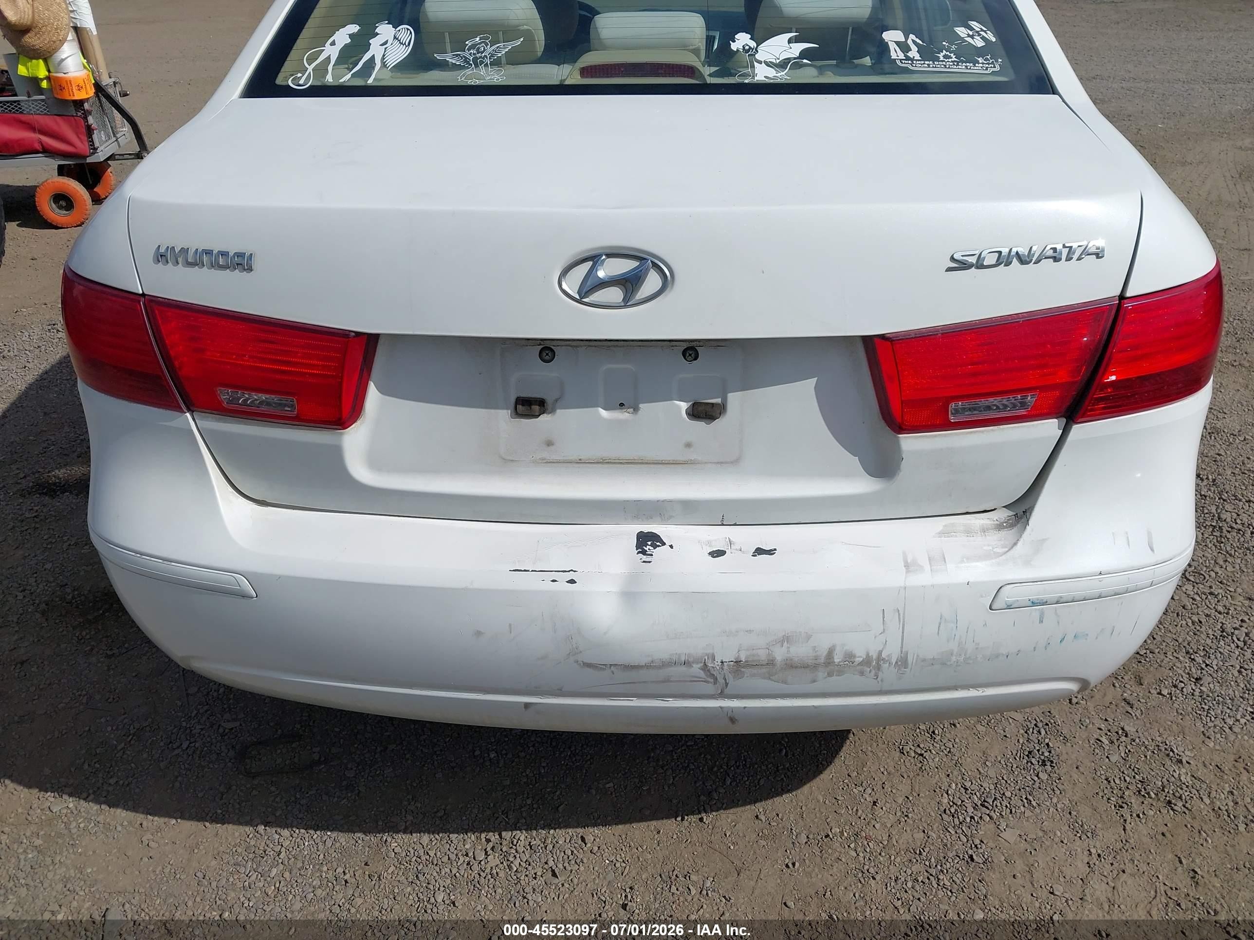 2010 Hyundai Sonata Gls White vin: 5NPET4AC0AH657947