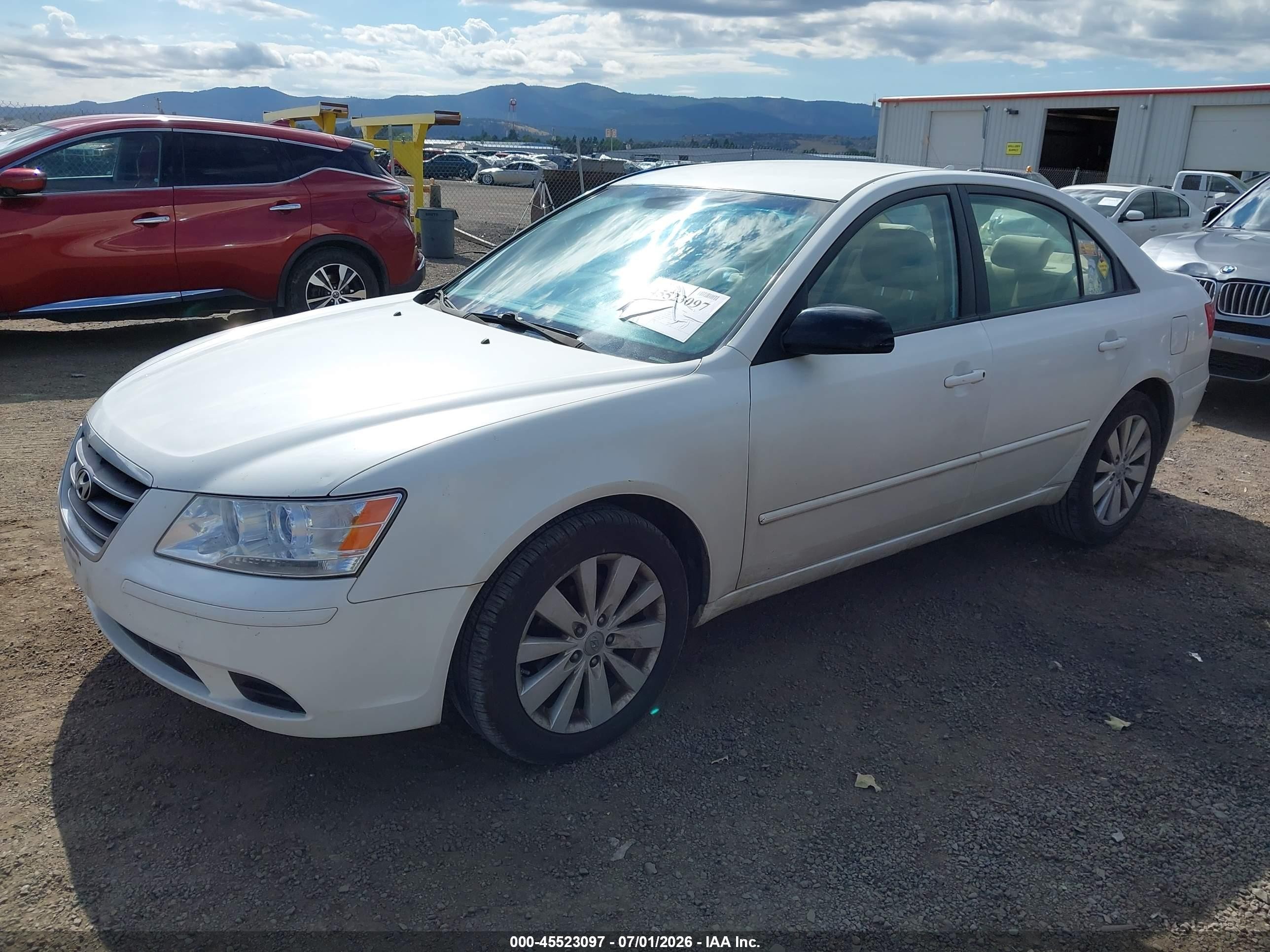 2010 Hyundai Sonata Gls White vin: 5NPET4AC0AH657947