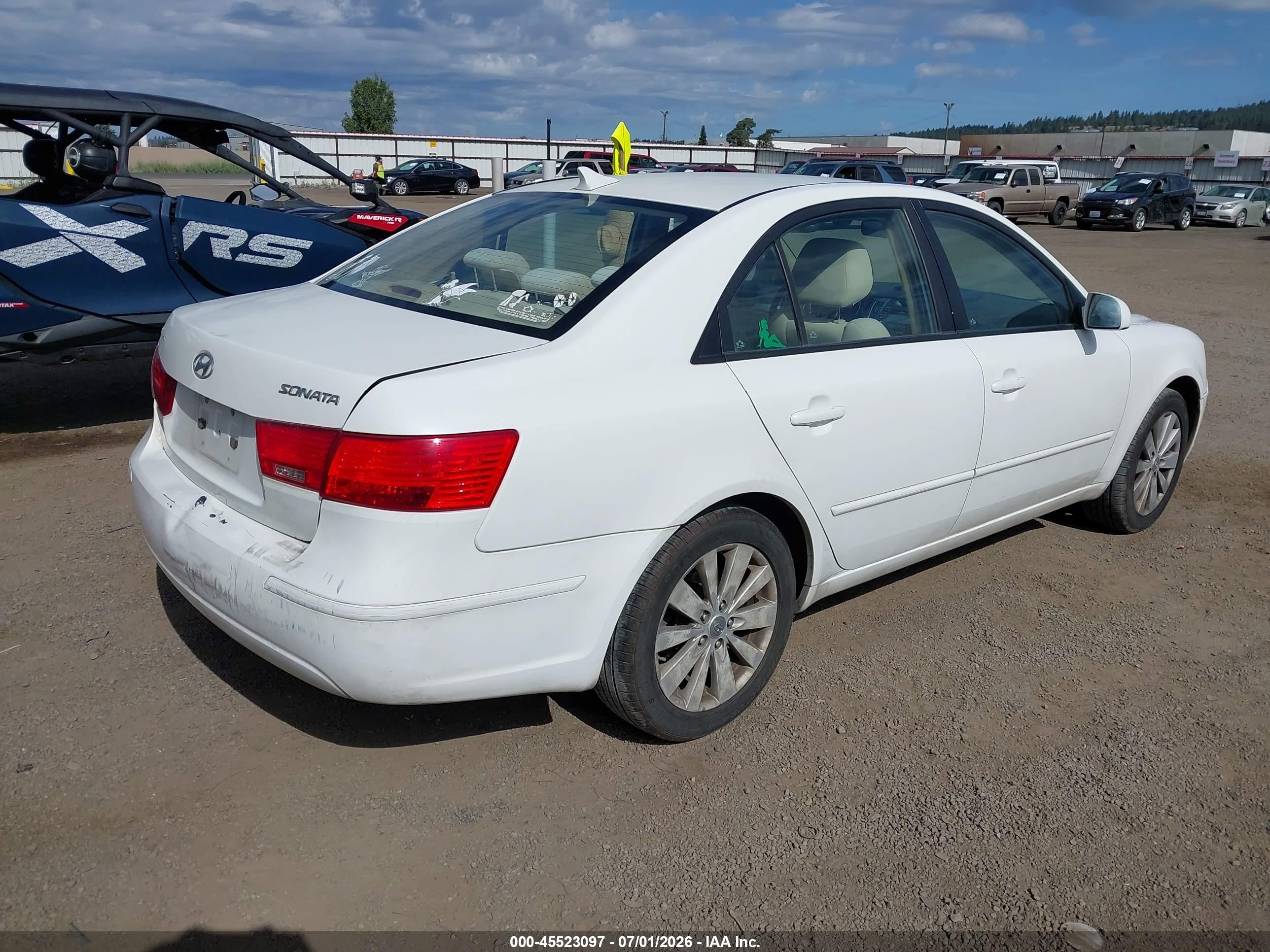 2010 Hyundai Sonata Gls White vin: 5NPET4AC0AH657947