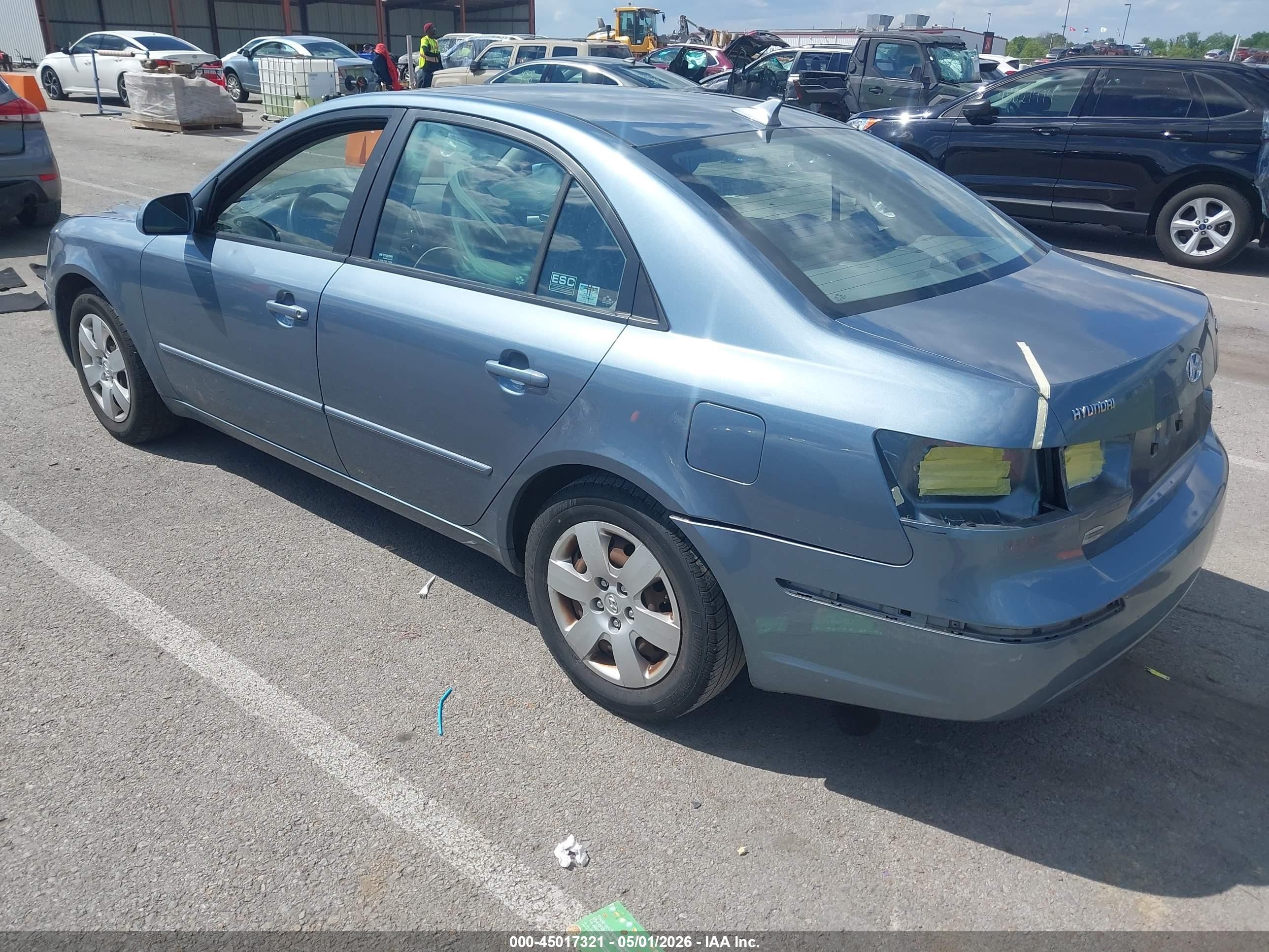 2010 Hyundai Sonata Gls Blue vin: 5NPET4AC1AH587035