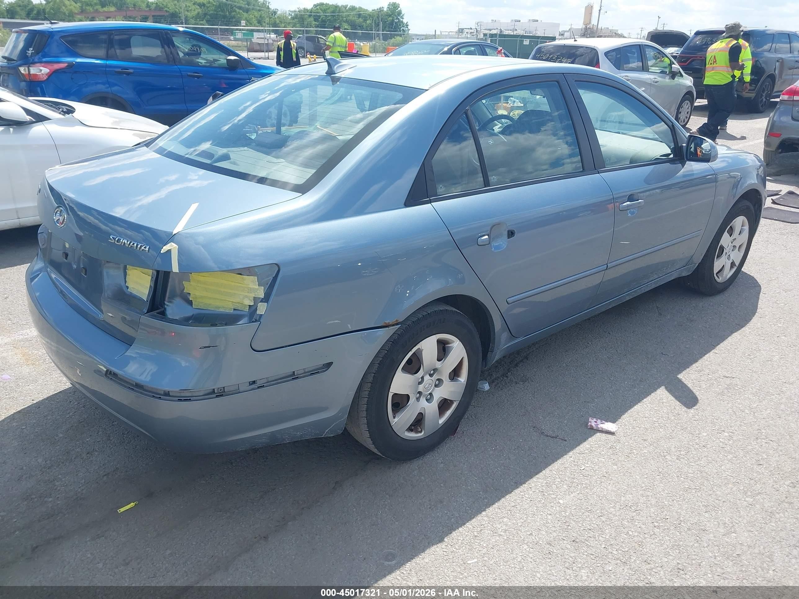 2010 Hyundai Sonata Gls Blue vin: 5NPET4AC1AH587035